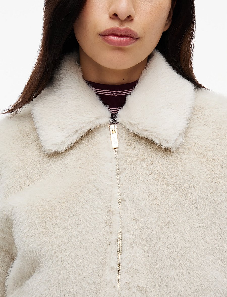 Tommy Jeans - TJW FAUX FUR JACKET EXT - faux fur jakker - limestone dust - 3