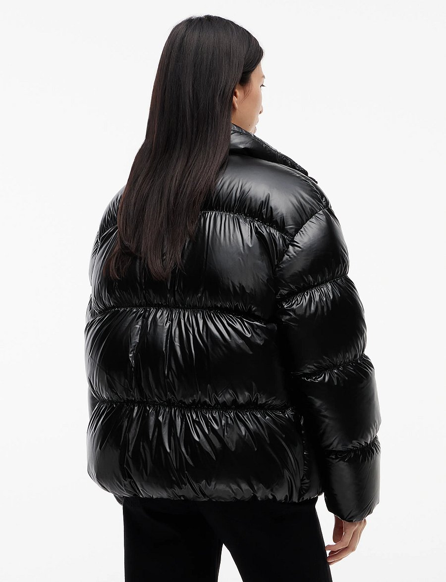 Tommy Jeans - TJW HIGH NECK SHINY PUFFER DOWN - winter jackets - black - 2