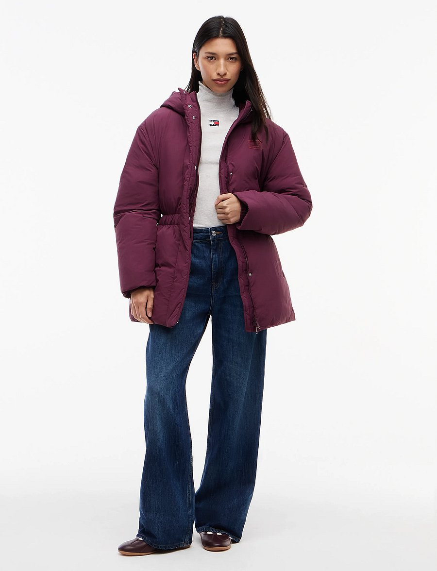 Tommy Jeans - TJW SMOOTH PADDING PUFFER EXT - winterjacken - calypso berry - 4