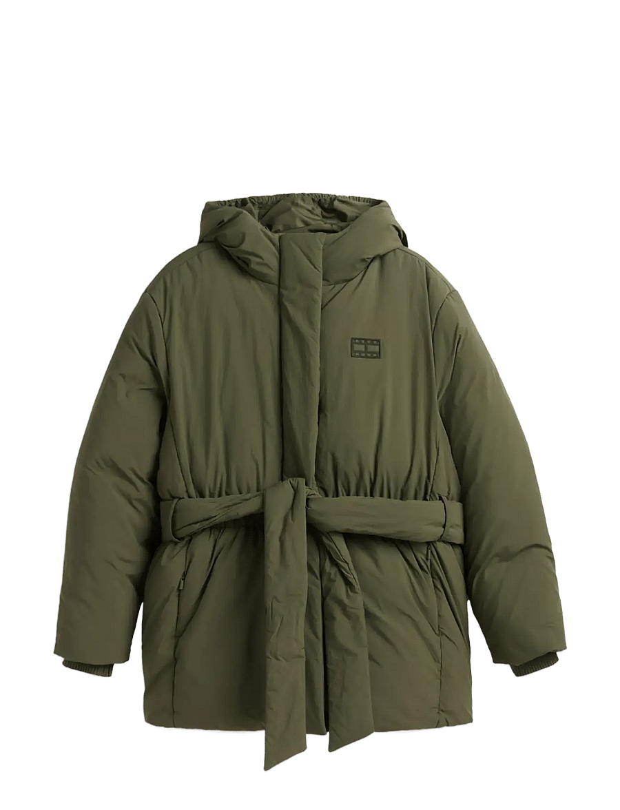 Tommy Jeans - TJW SMOOTH PADDING PUFFER EXT - talvejoped - dark greenery - 1
