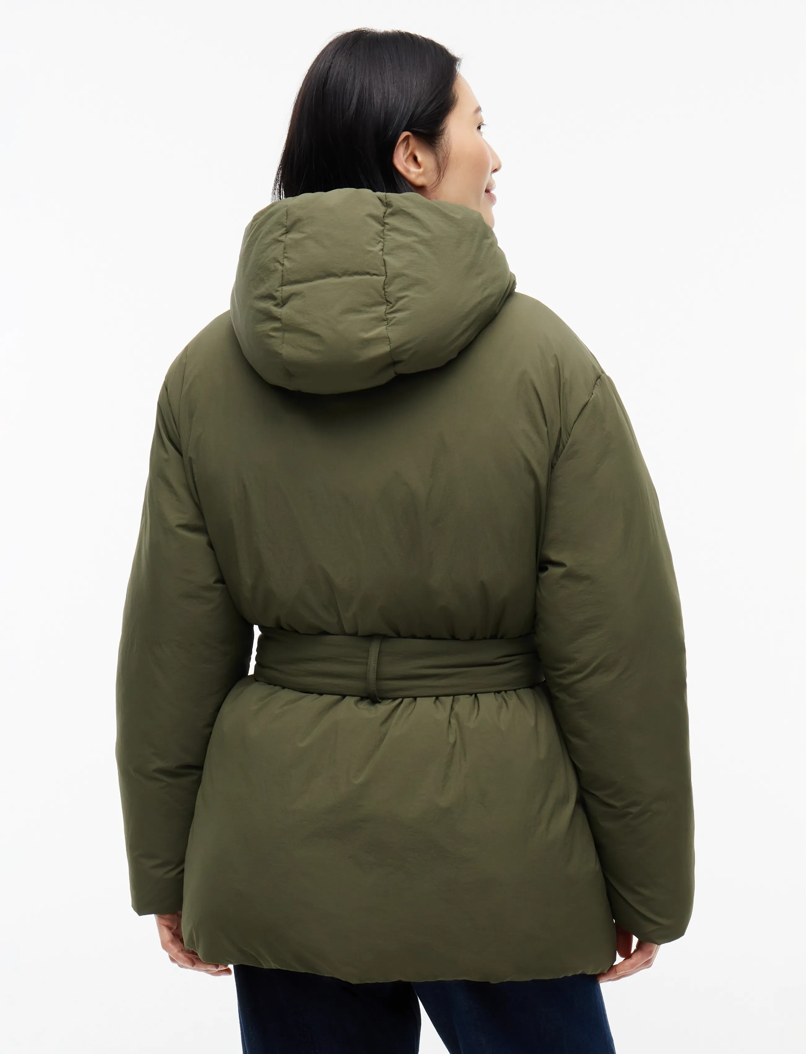 Tommy Jeans - TJW SMOOTH PADDING PUFFER EXT - talvejoped - dark greenery - 2