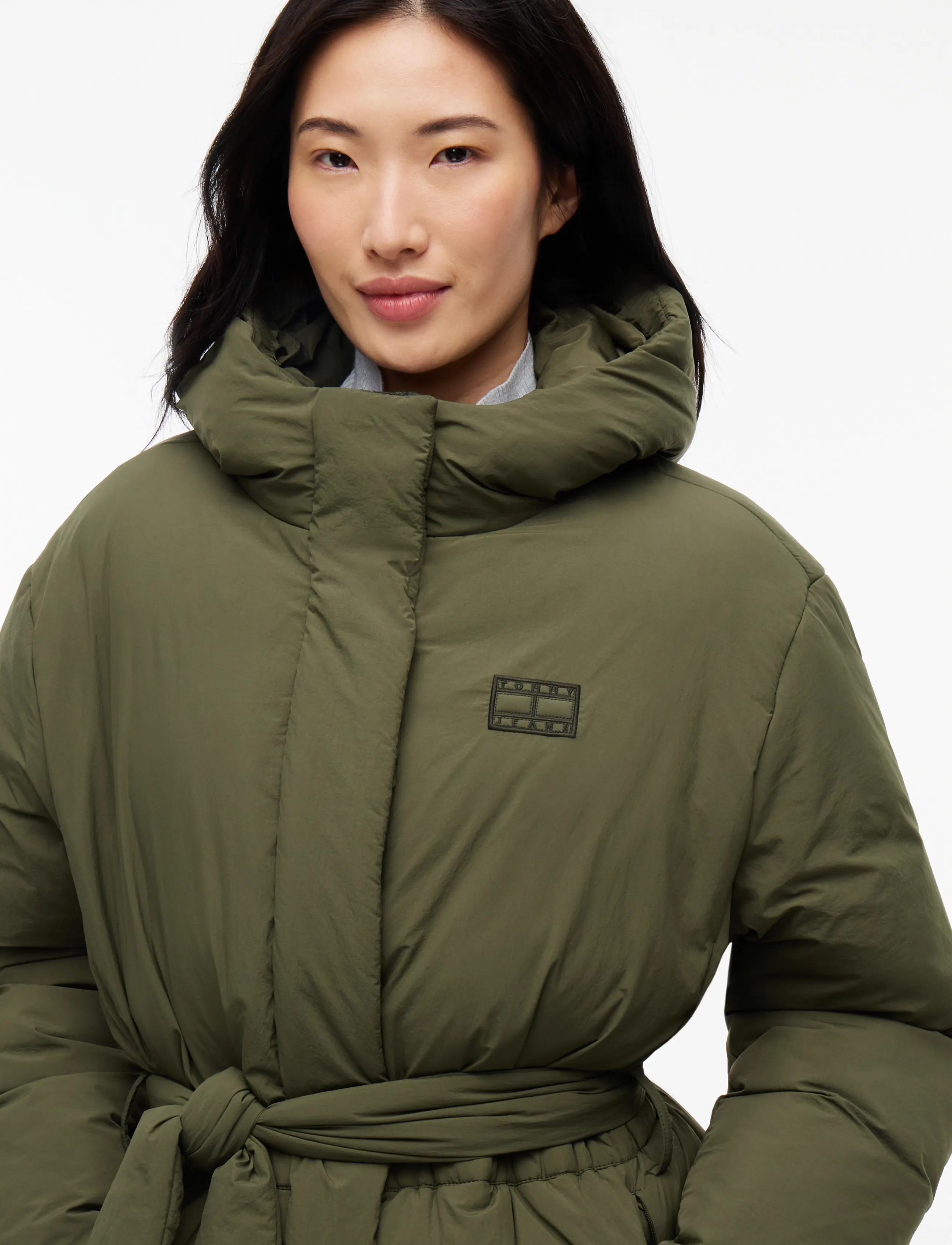 Tommy Jeans - TJW SMOOTH PADDING PUFFER EXT - talvejoped - dark greenery - 3