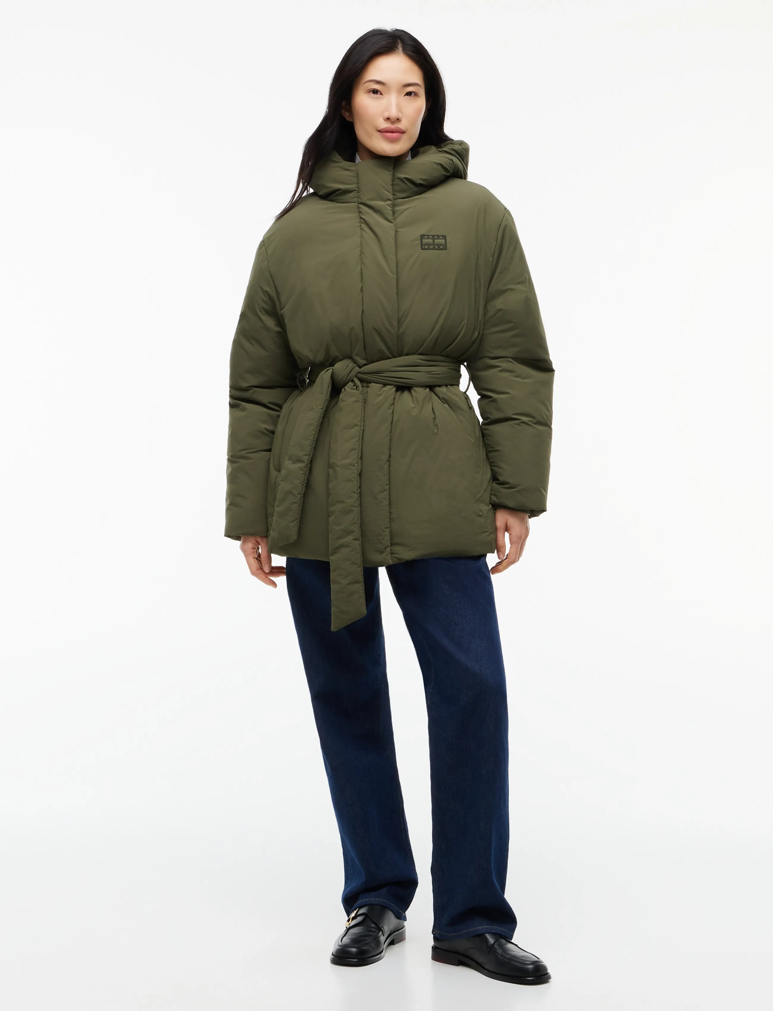 Tommy Jeans - TJW SMOOTH PADDING PUFFER EXT - talvejoped - dark greenery - 4