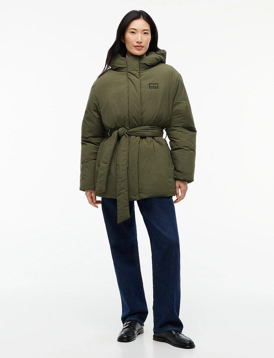 Tommy Jeans - TJW SMOOTH PADDING PUFFER EXT - talvejoped - dark greenery - 4