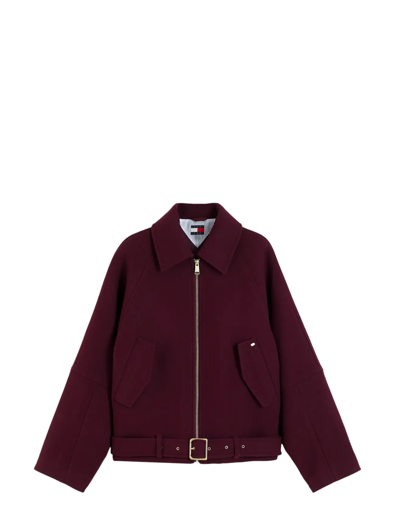 Tommy Jeans - TJW ZIP THRU WOOL JACKET - ulljackor - calypso berry - 1