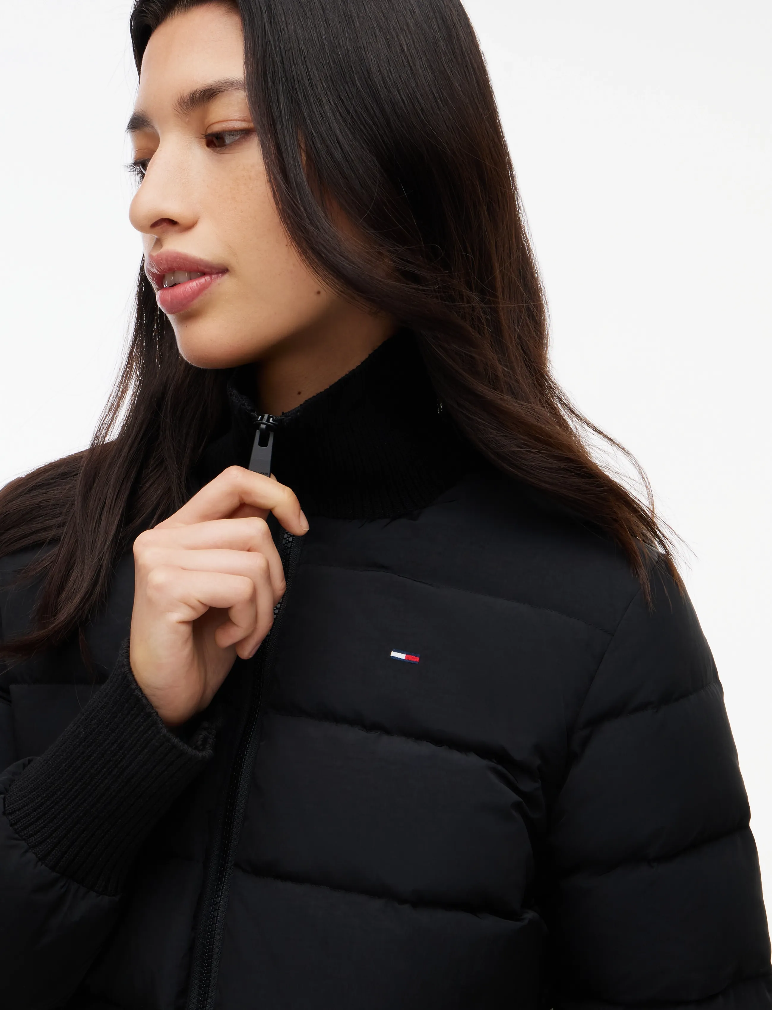 Tommy Jeans - TJW RIB SLIM PUFFER DOWN - black - 3