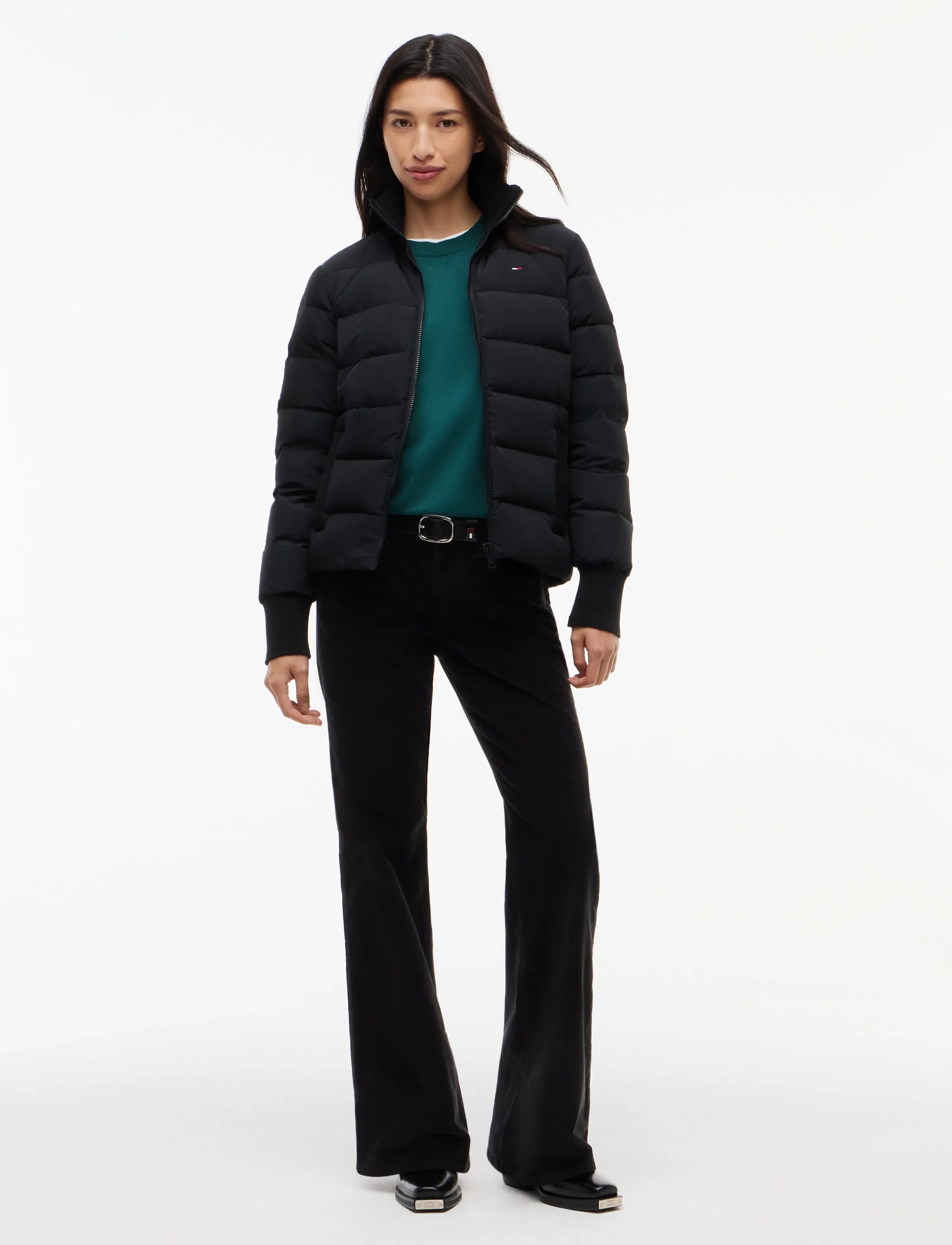 Tommy Jeans - TJW RIB SLIM PUFFER DOWN - black - 4