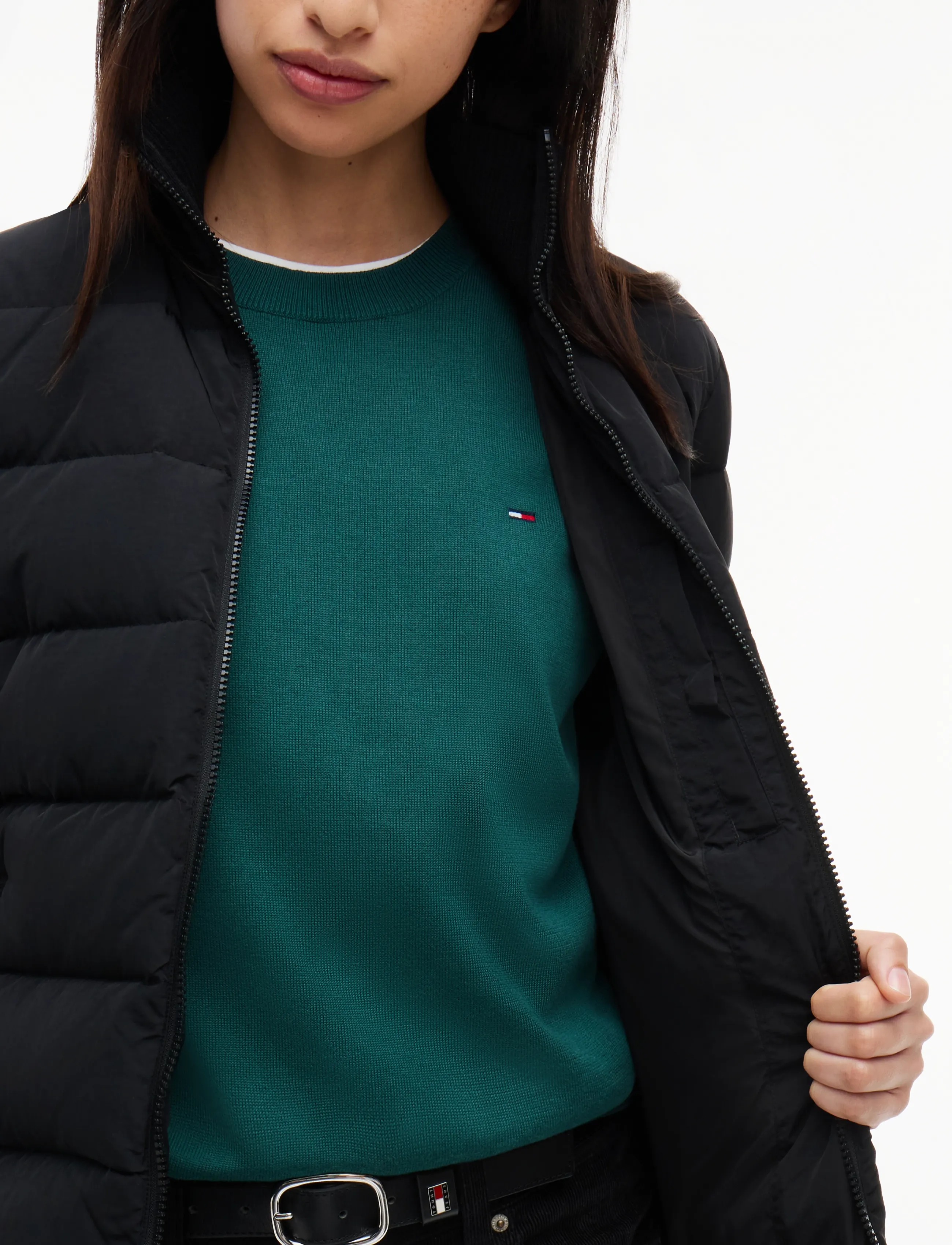 Tommy Jeans - TJW RIB SLIM PUFFER DOWN - black - 5