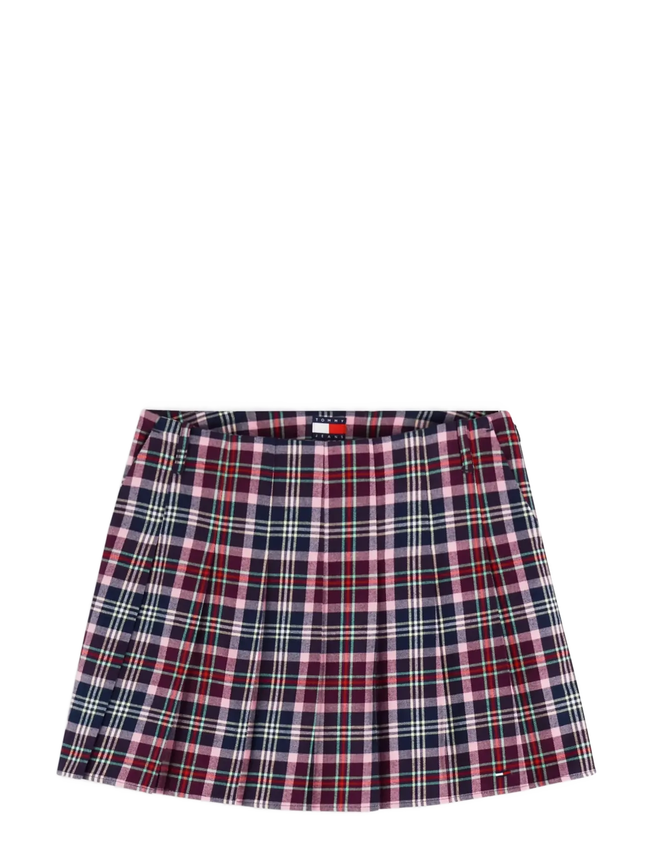 Tommy Jeans TJW PLEATED SKIRT - Kjolar - MULTI CHECK / red