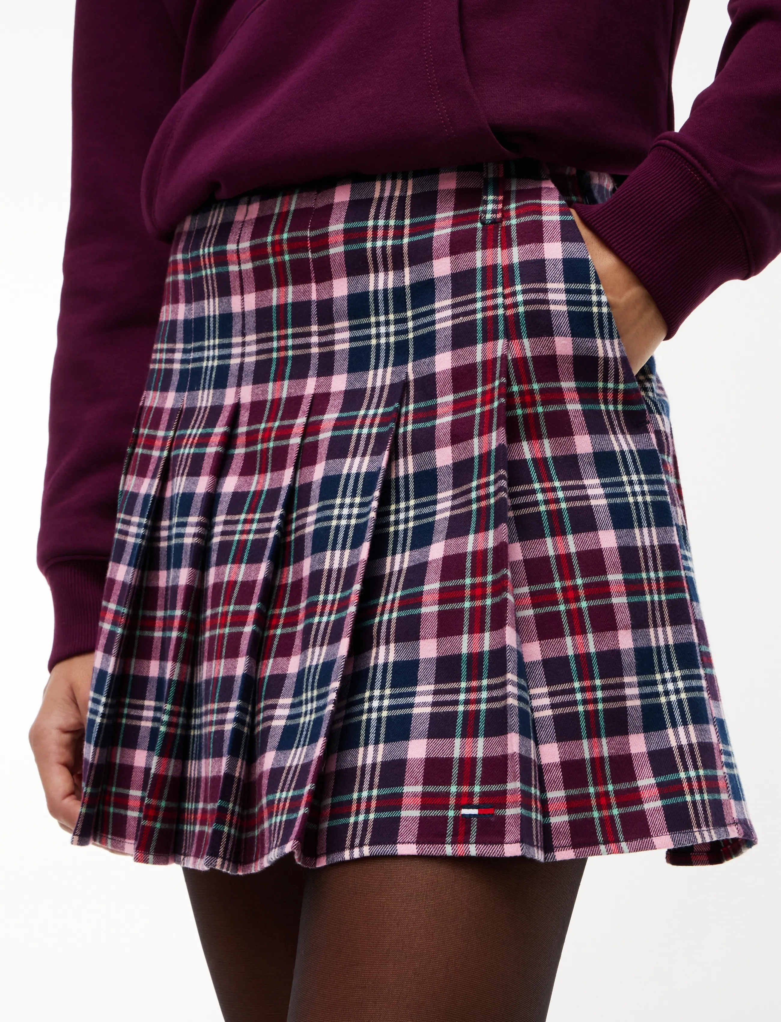 Tommy Jeans - TJW PLEATED SKIRT - multi check - 4