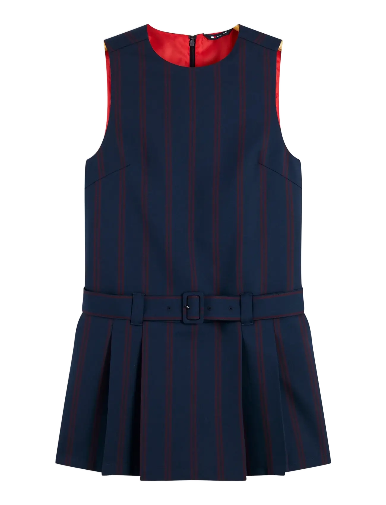 Tommy Jeans - TJW STRIPE MINI PLEATED DRESS - dark blue   stripe - 1