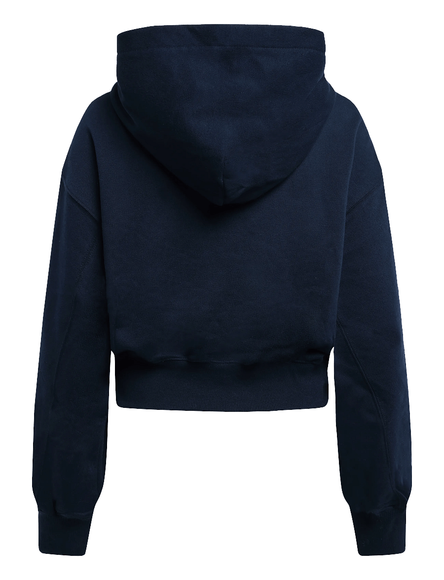 Tommy Jeans - TJW OVS SH TOMMY ARCH HOODIE - crop tops - dark blue - 1