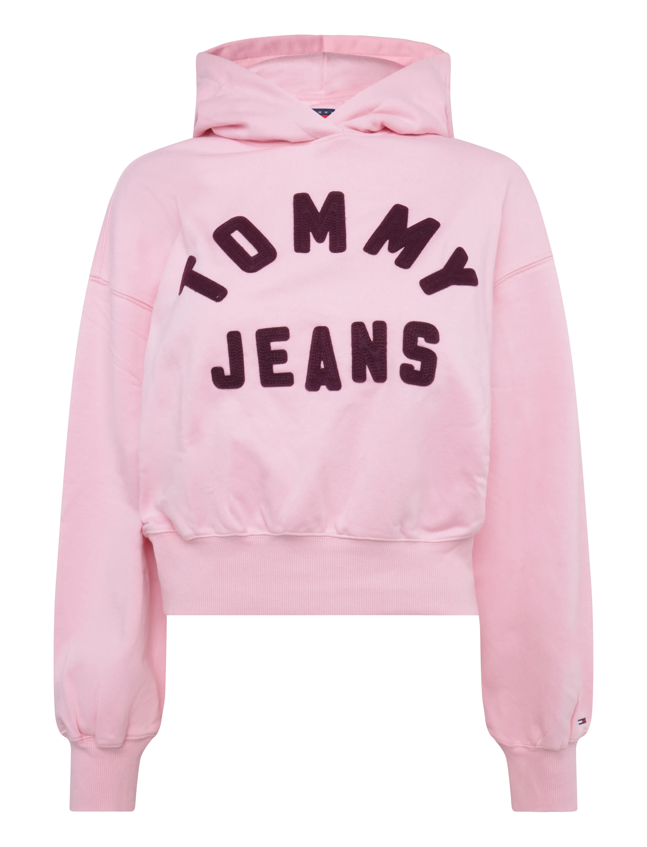 Tommy Jeans TJW OVS SH TOMMY ARCH HOODIE - Kapuutsiga pusad - PINK SUGAR / pink/rose