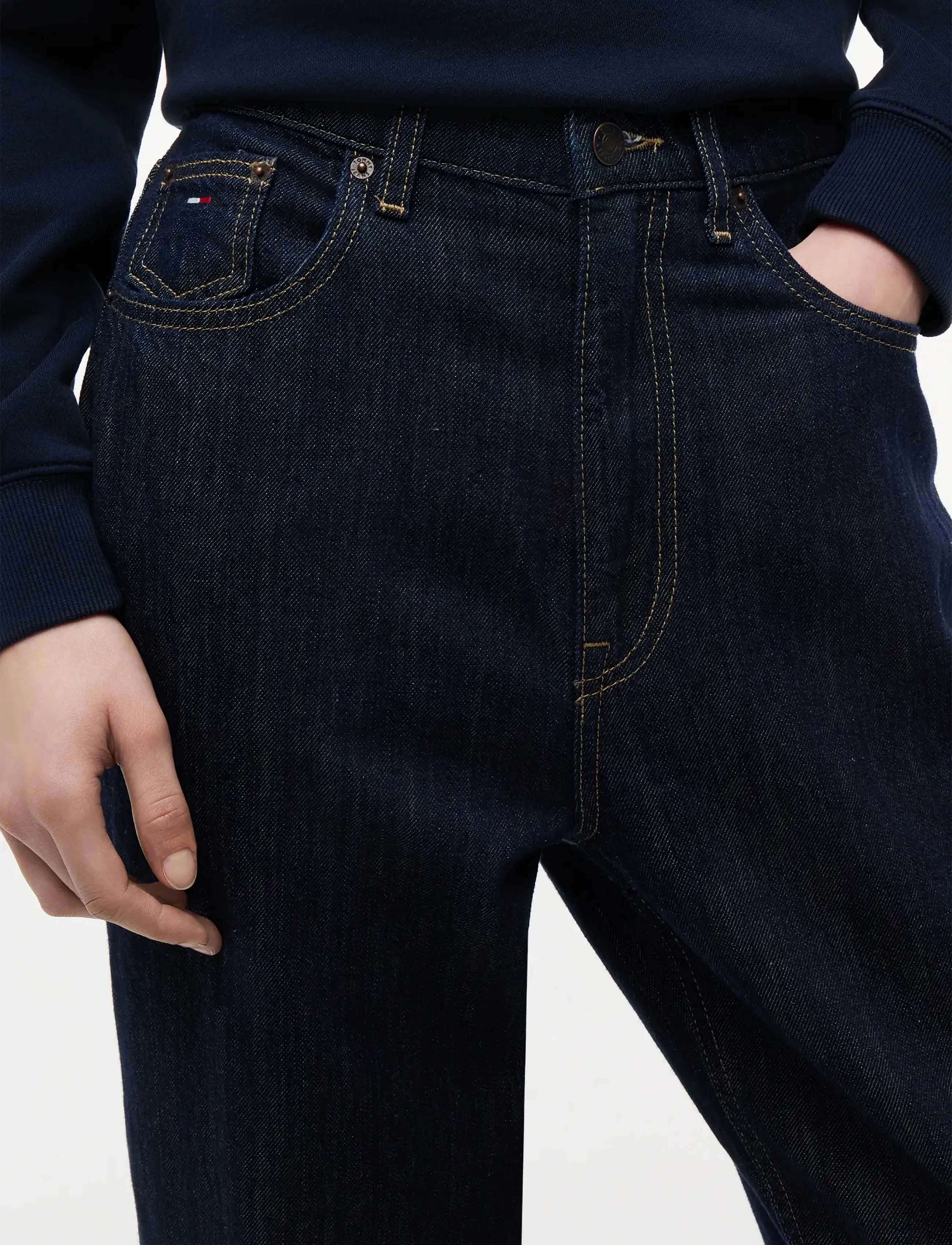 Tommy Jeans - MOM JEAN UH TPR CJ5056 - suorat farkut - denim dark - 4