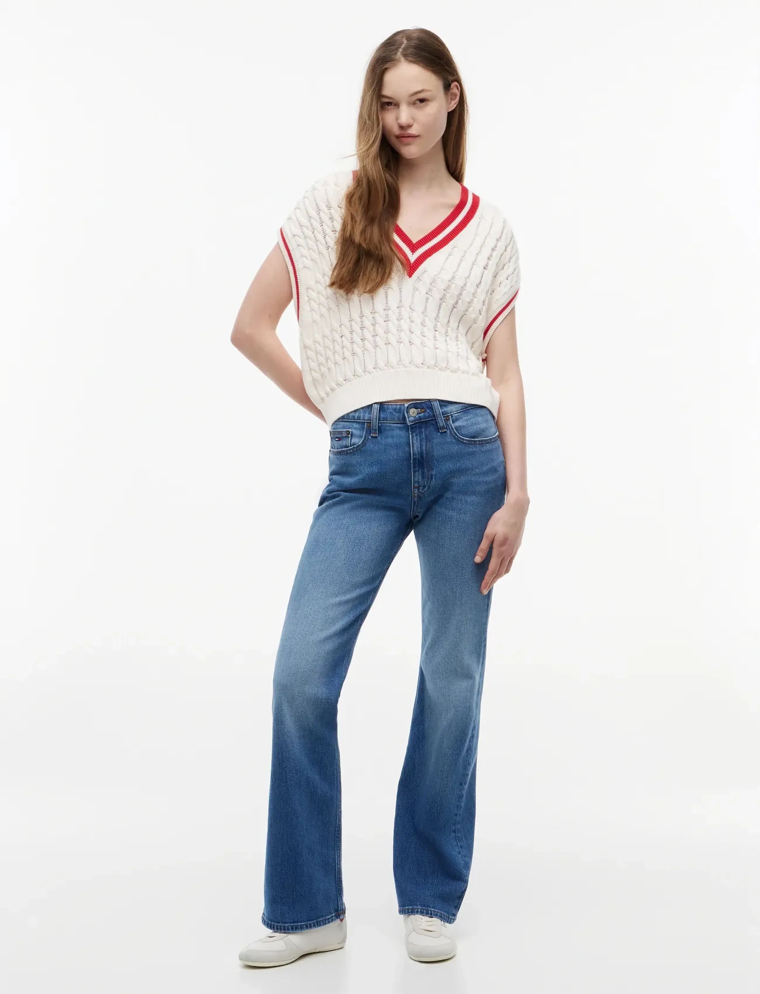 Tommy Jeans - CLEO MID BOOTCUT FLAP BJ0133 - bootcut jeans - denim medium - 3