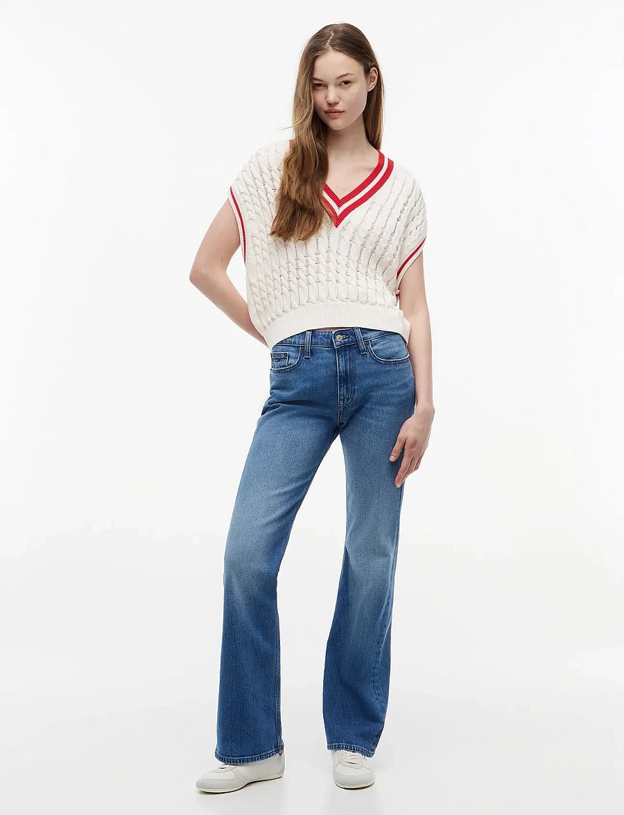 Tommy Jeans - CLEO MID BOOTCUT FLAP BJ0133 - bootcut jeans - denim medium - 3