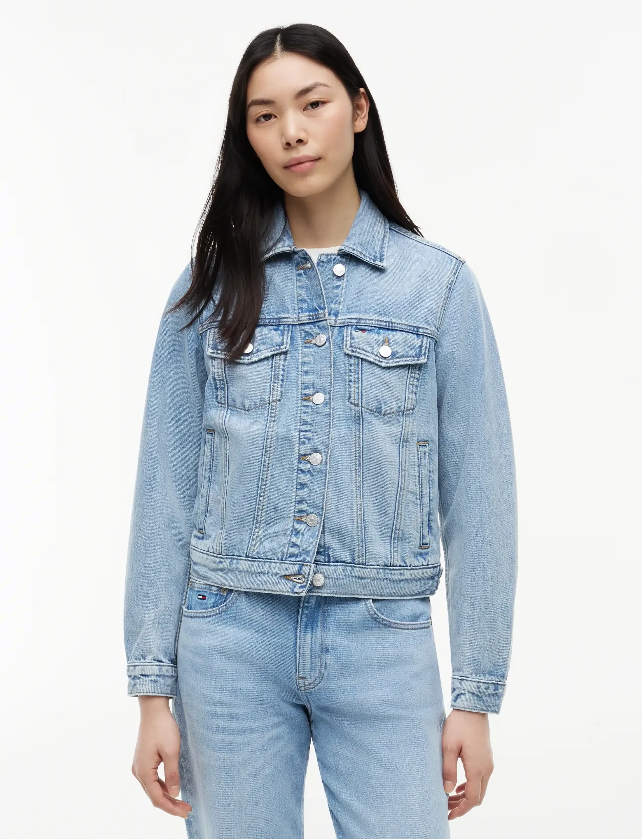Tommy Jeans CLASSIC TRCKR JACKET EXT CJ8019 - Clothing - DENIM LIGHT / blue