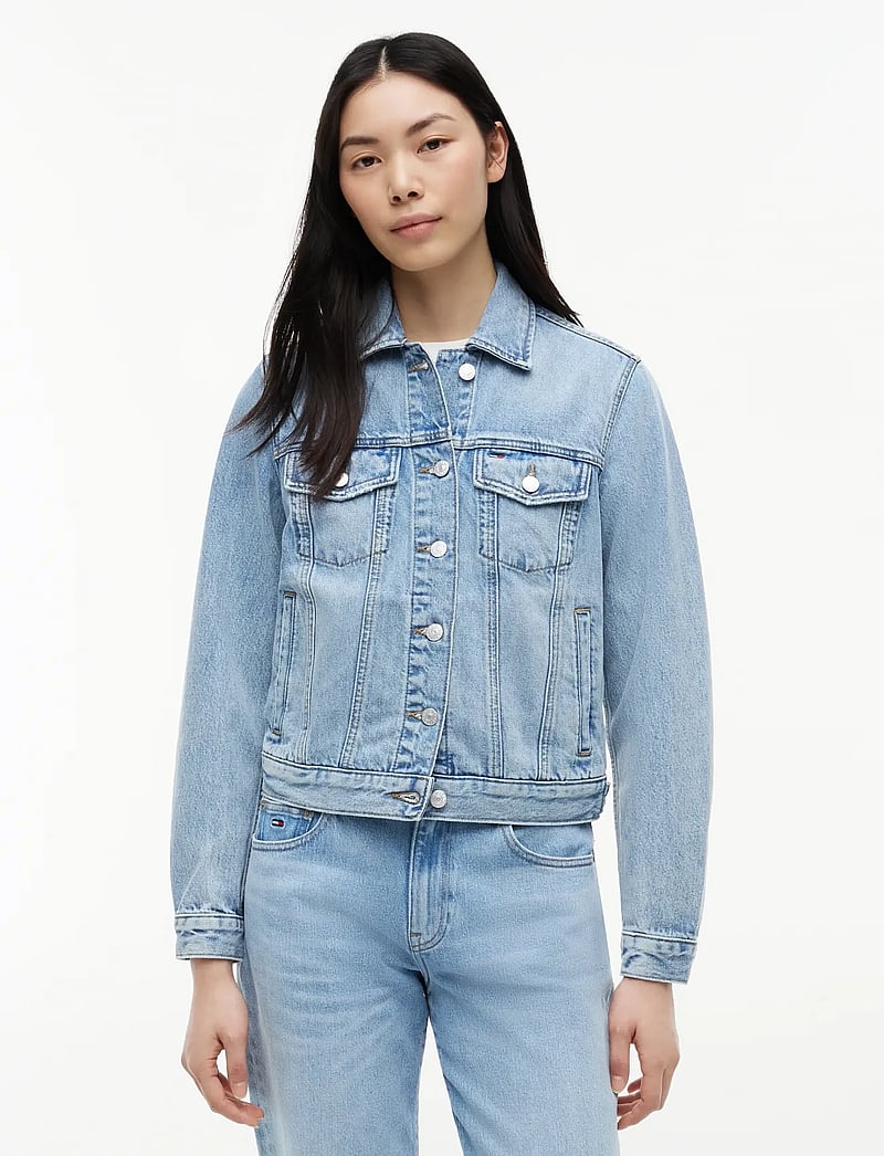 Tommy Jeans - CLASSIC TRCKR JACKET EXT CJ8019 - frühlingsjacken - denim light - 0