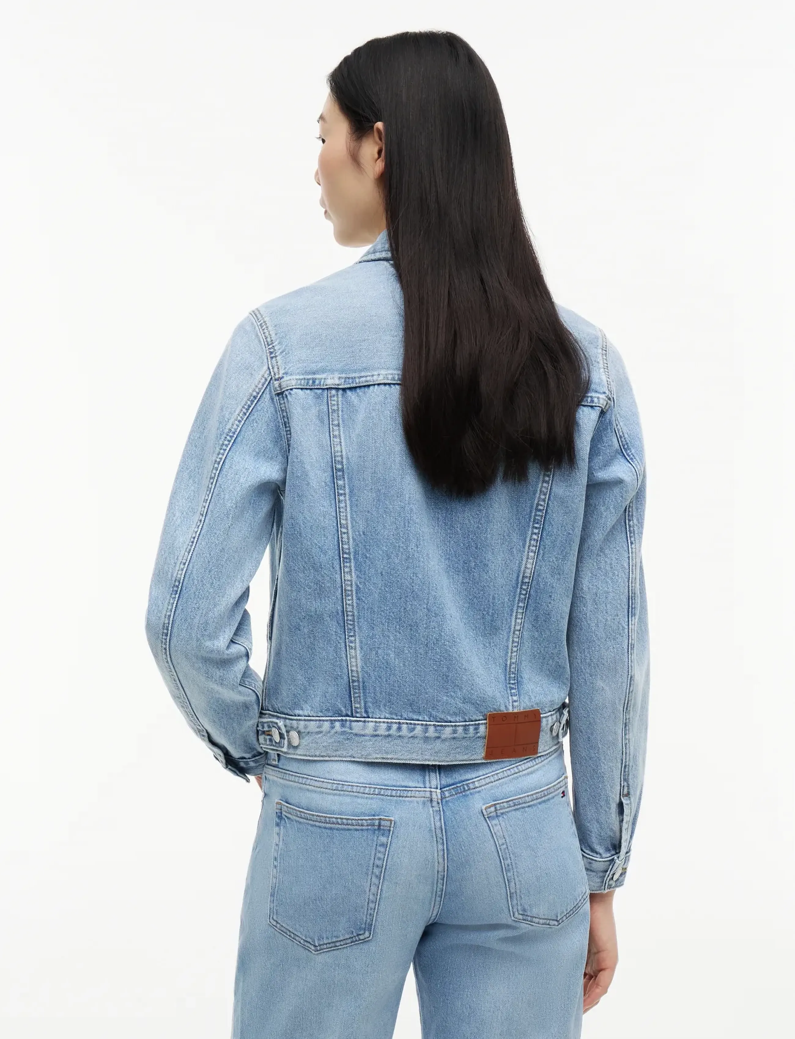 Tommy Jeans - CLASSIC TRCKR JACKET EXT CJ8019 - kevadjoped - denim light - 2