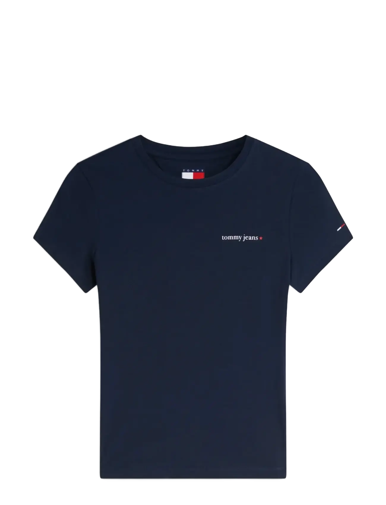 Tommy Jeans TJW SLIM ESS LOGO 1 SS TEE EXT - New arrivals - DARK NIGHT NAVY / navy
