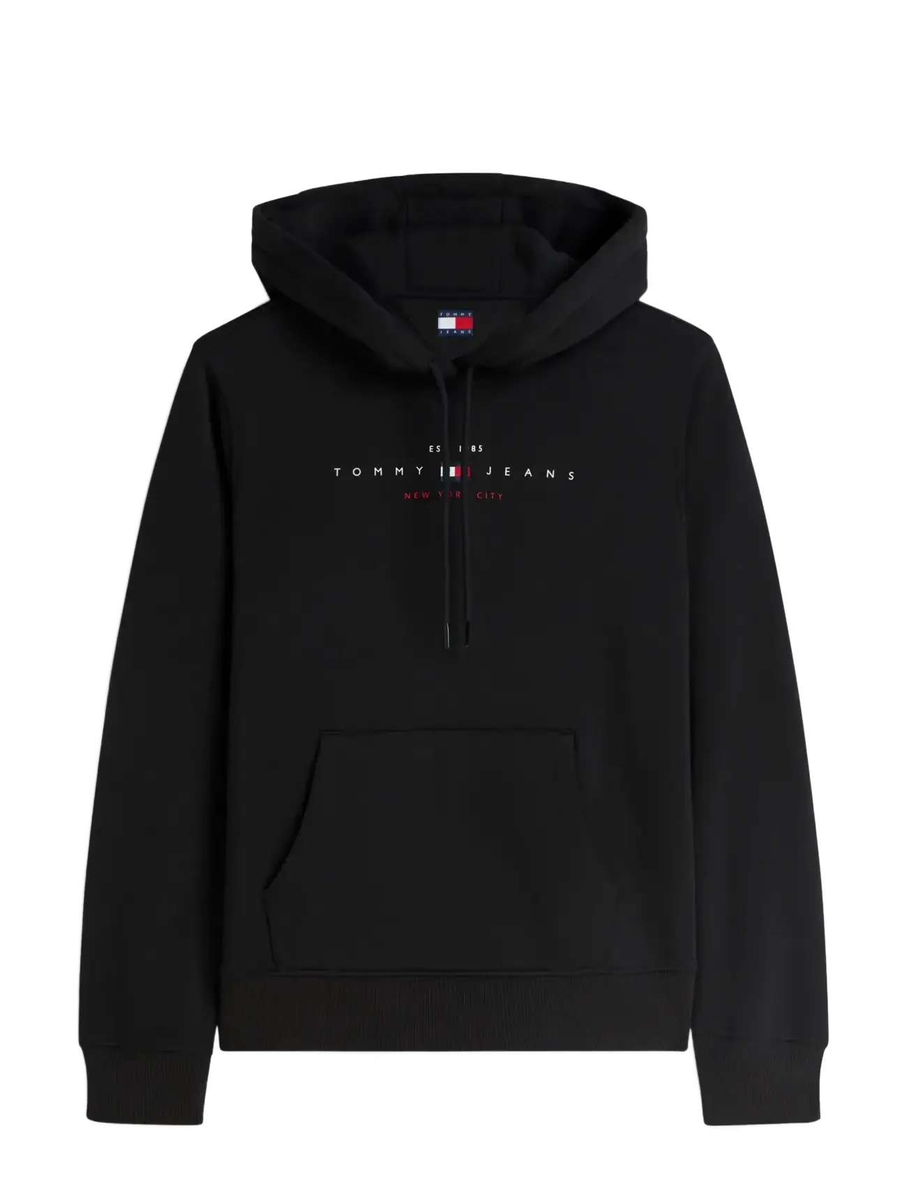 Tommy Jeans TJW REG US LINEAR HOODIE - Hoodies - BLACK / black