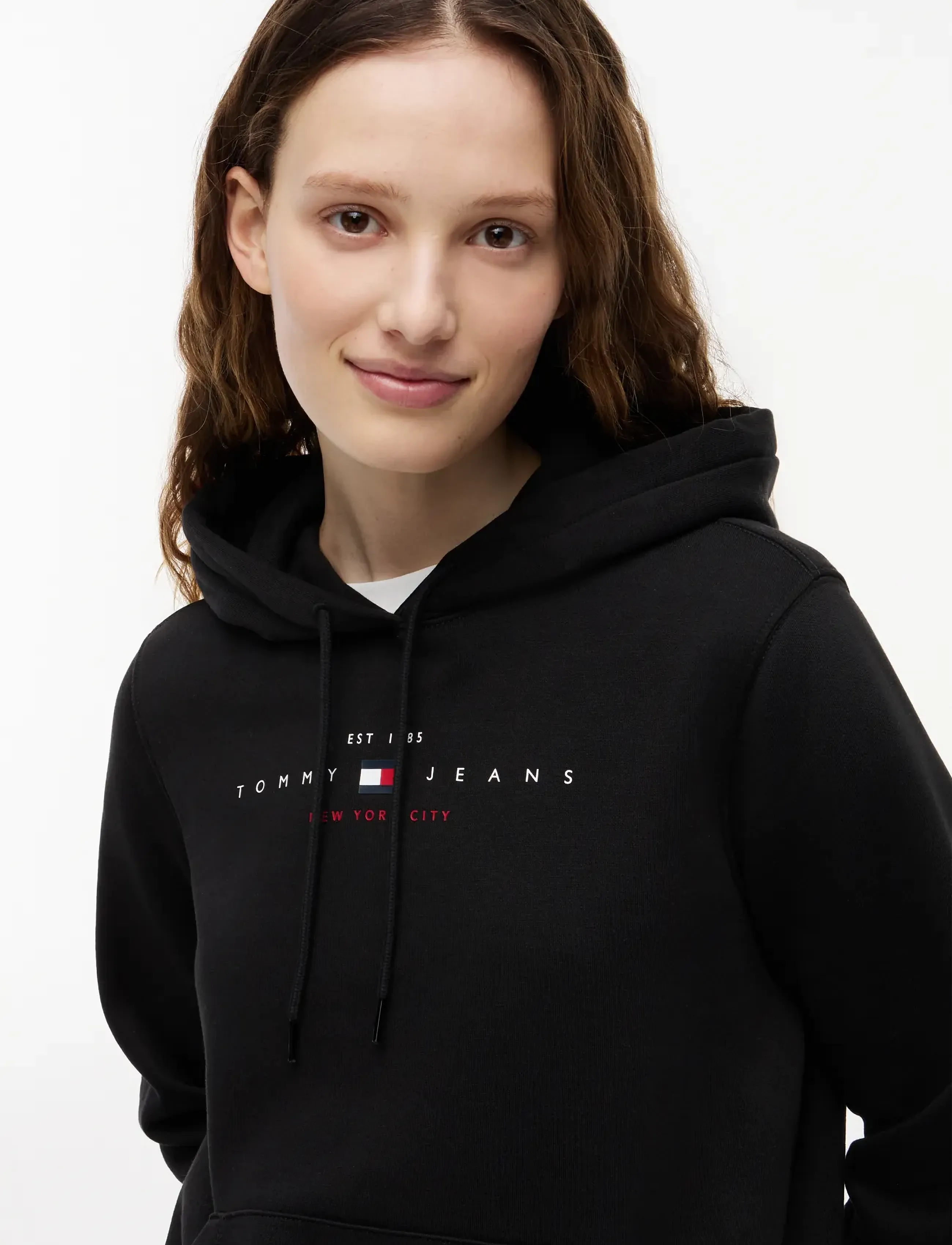Tommy Jeans - TJW REG US LINEAR HOODIE - kapuzenpullover - black - 3