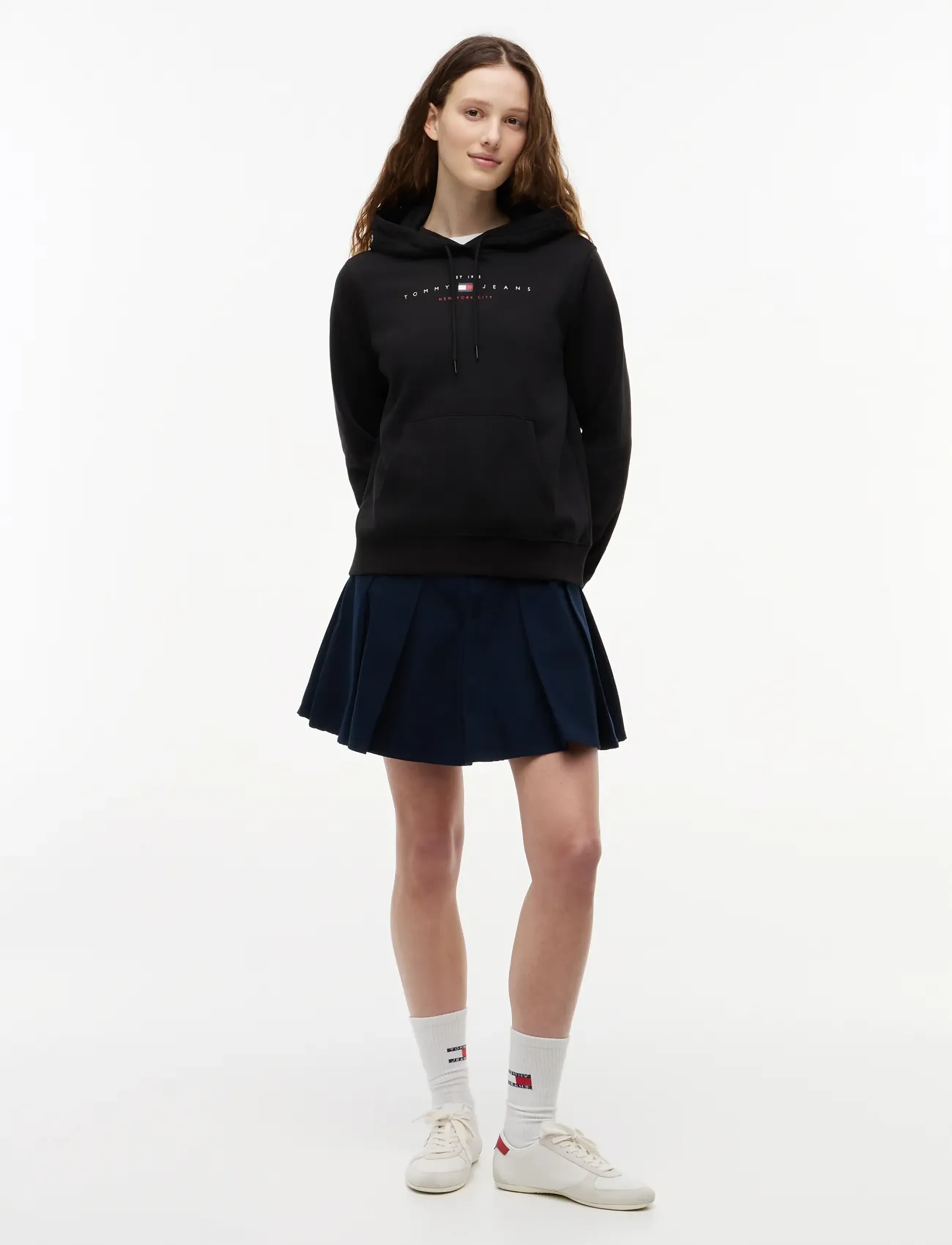 Tommy Jeans - TJW REG US LINEAR HOODIE - kapuzenpullover - black - 4