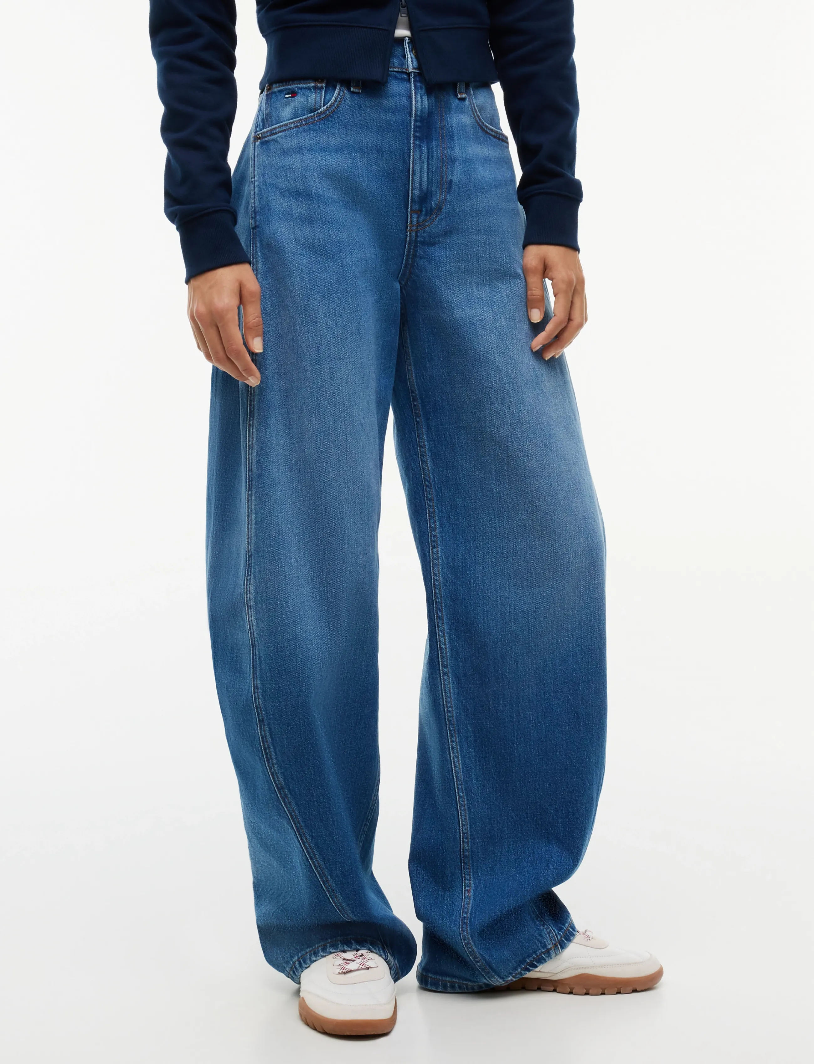 Tommy Jeans ELLA HIGH RISE BARREL BJ0133 - Jeans - DENIM MEDIUM / blue