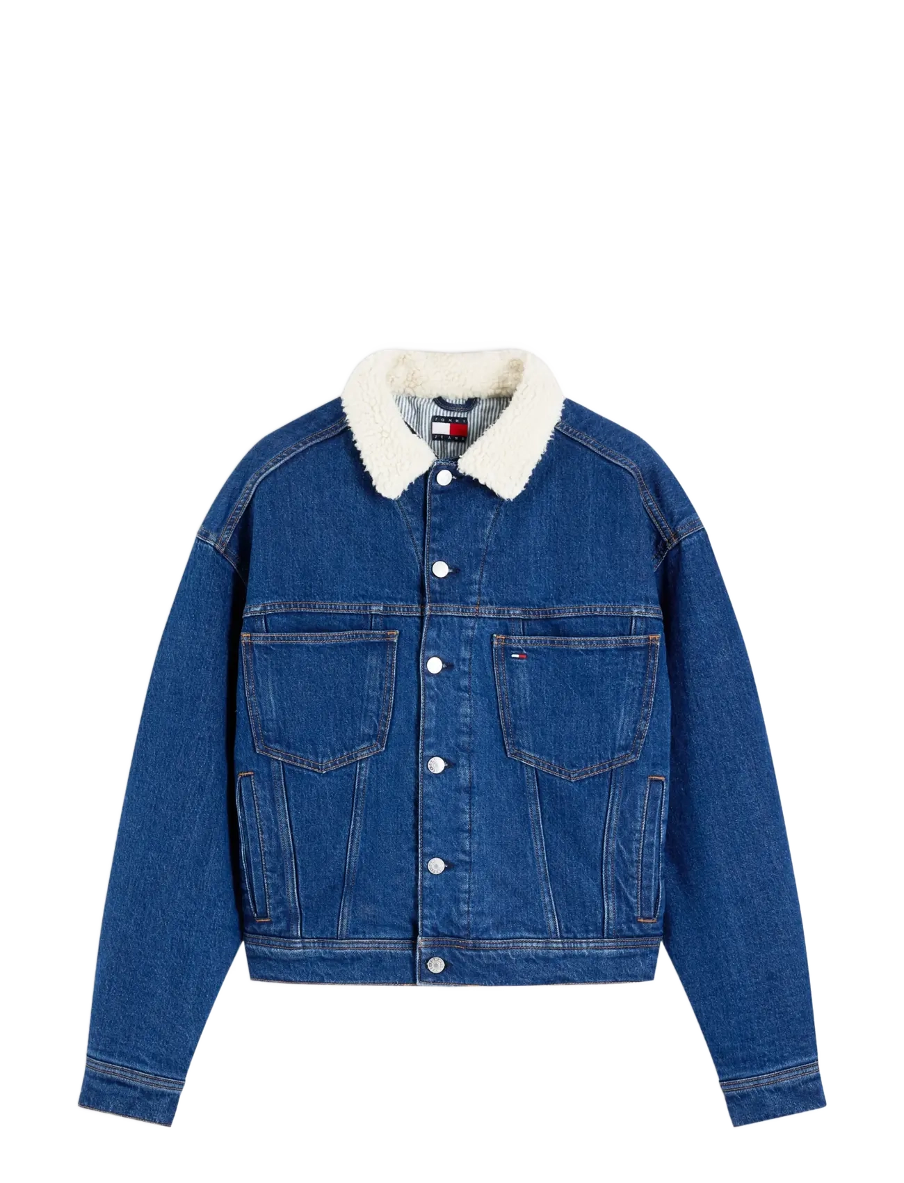 TOMMY JEANS Archive Teddy Trucker Ai4159 Blau - XS - Damen