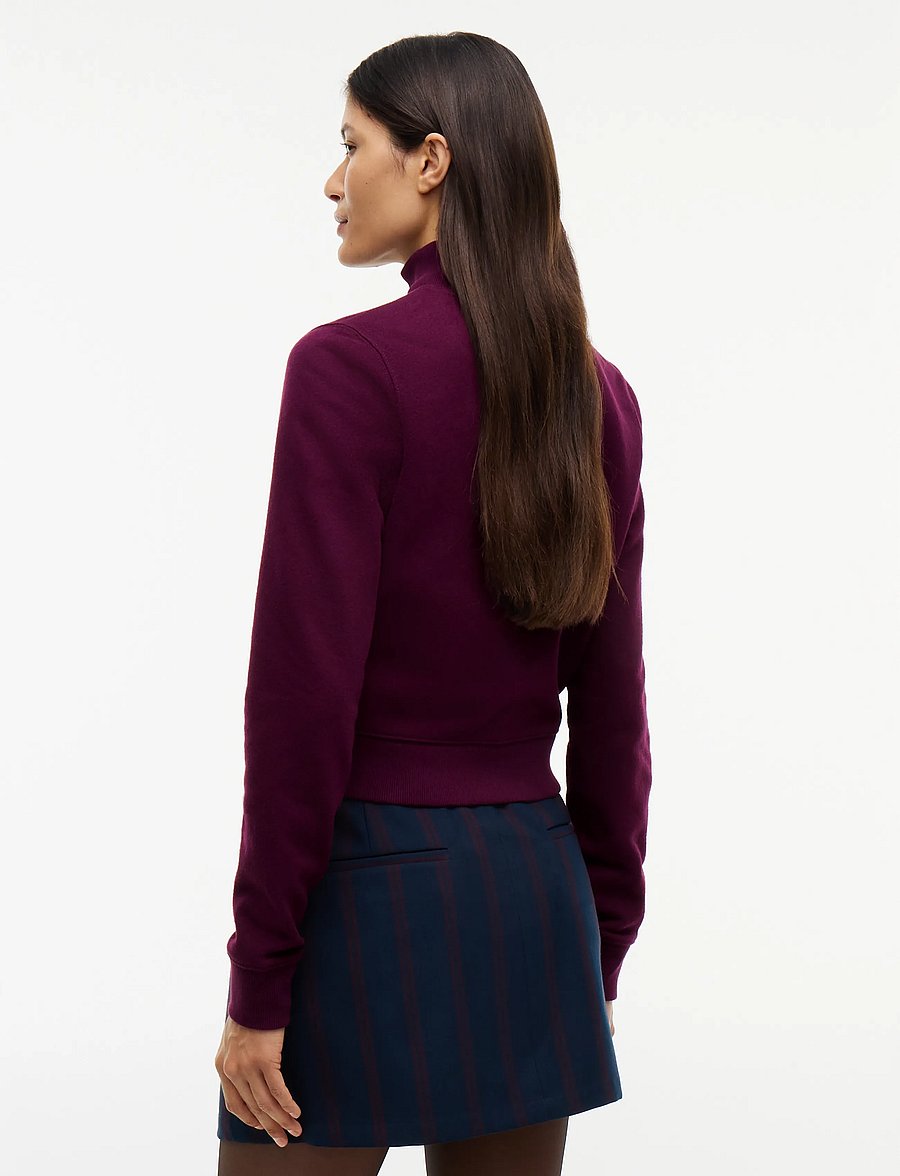 Tommy Jeans - TJW S FLAG FITTED ZIP THRU EXT - everyday style - calypso berry - 2