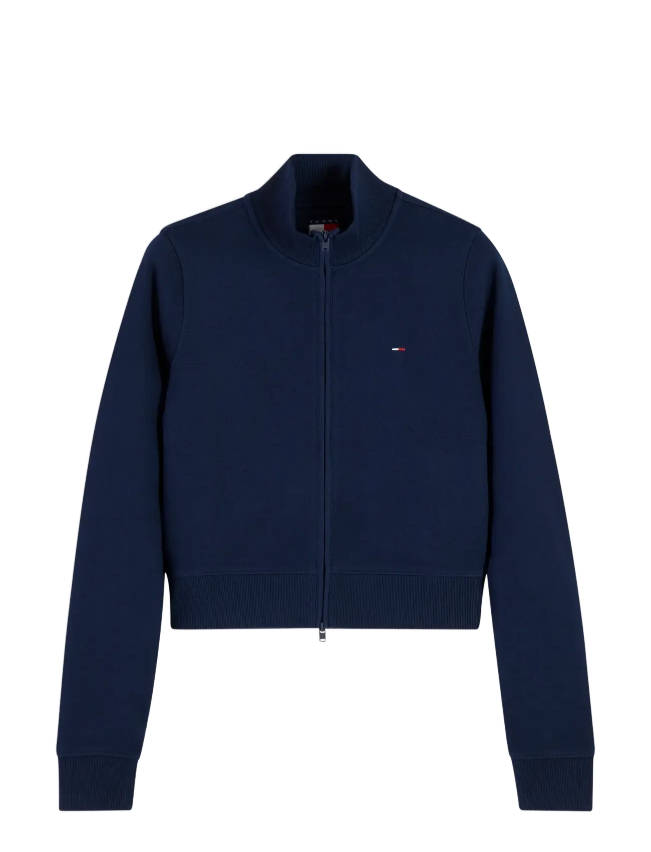 Tommy Jeans TJW S FLAG FITTED ZIP THRU EXT - Kleidung - DARK BLUE / navy