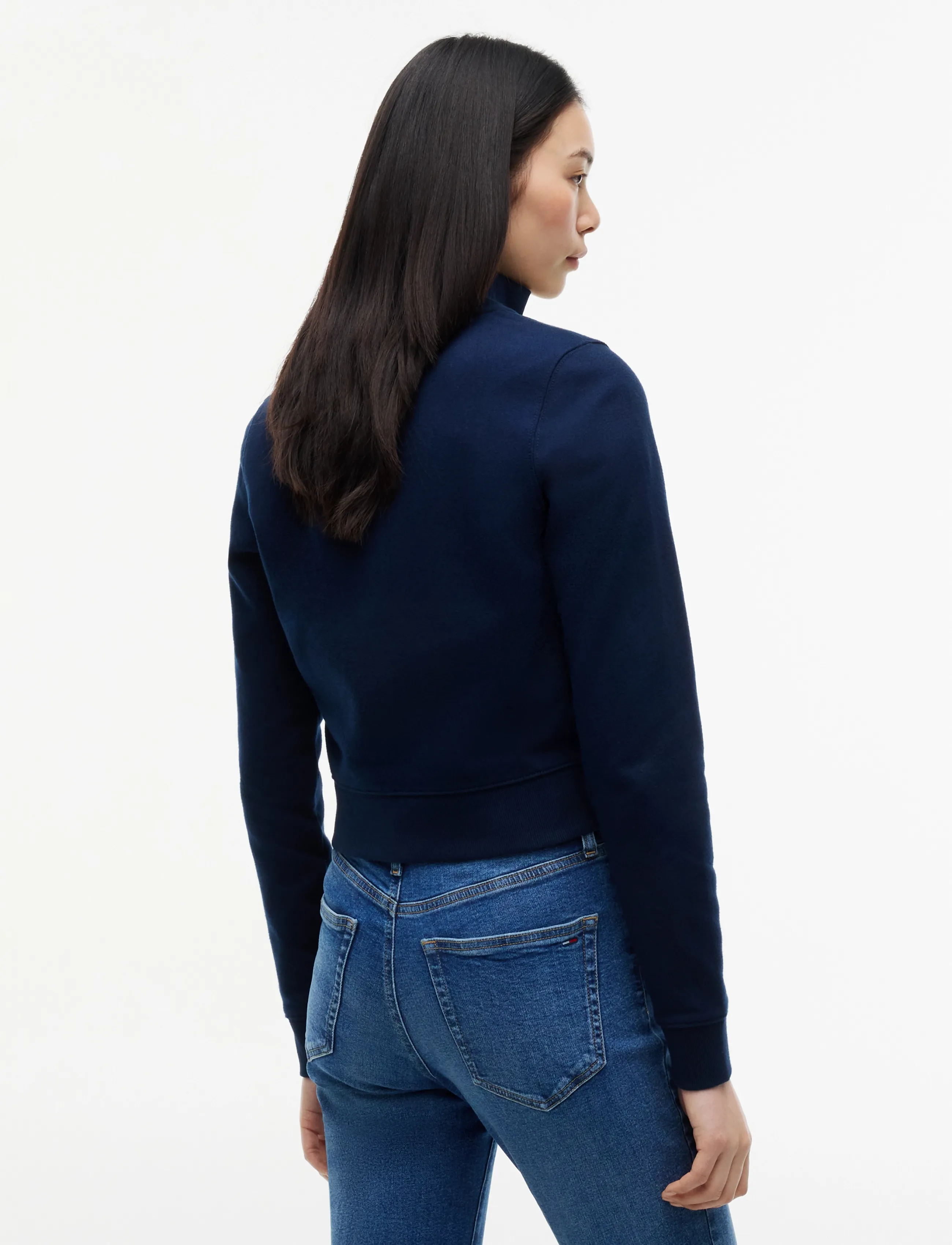 Tommy Jeans - TJW S FLAG FITTED ZIP THRU EXT - dark blue - 2