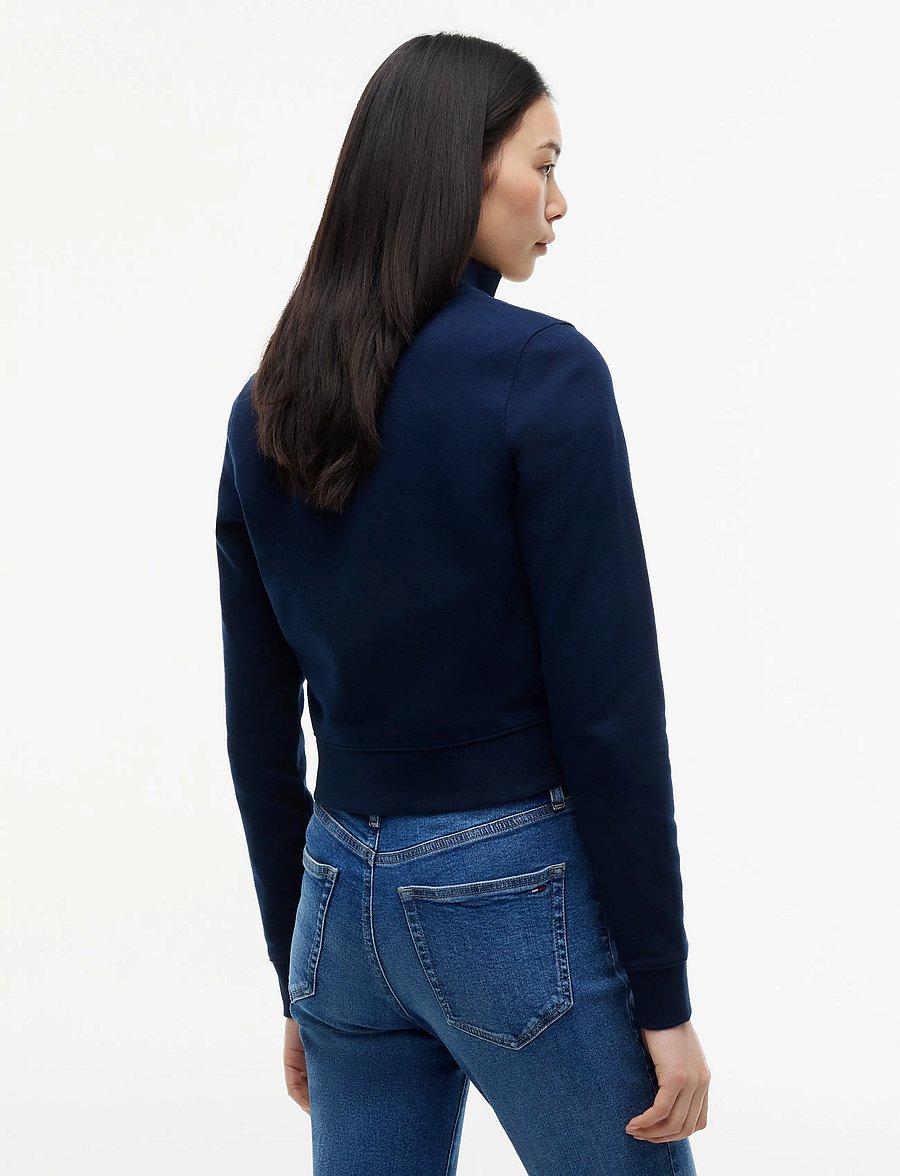 Tommy Jeans - TJW S FLAG FITTED ZIP THRU EXT - dark blue - 2