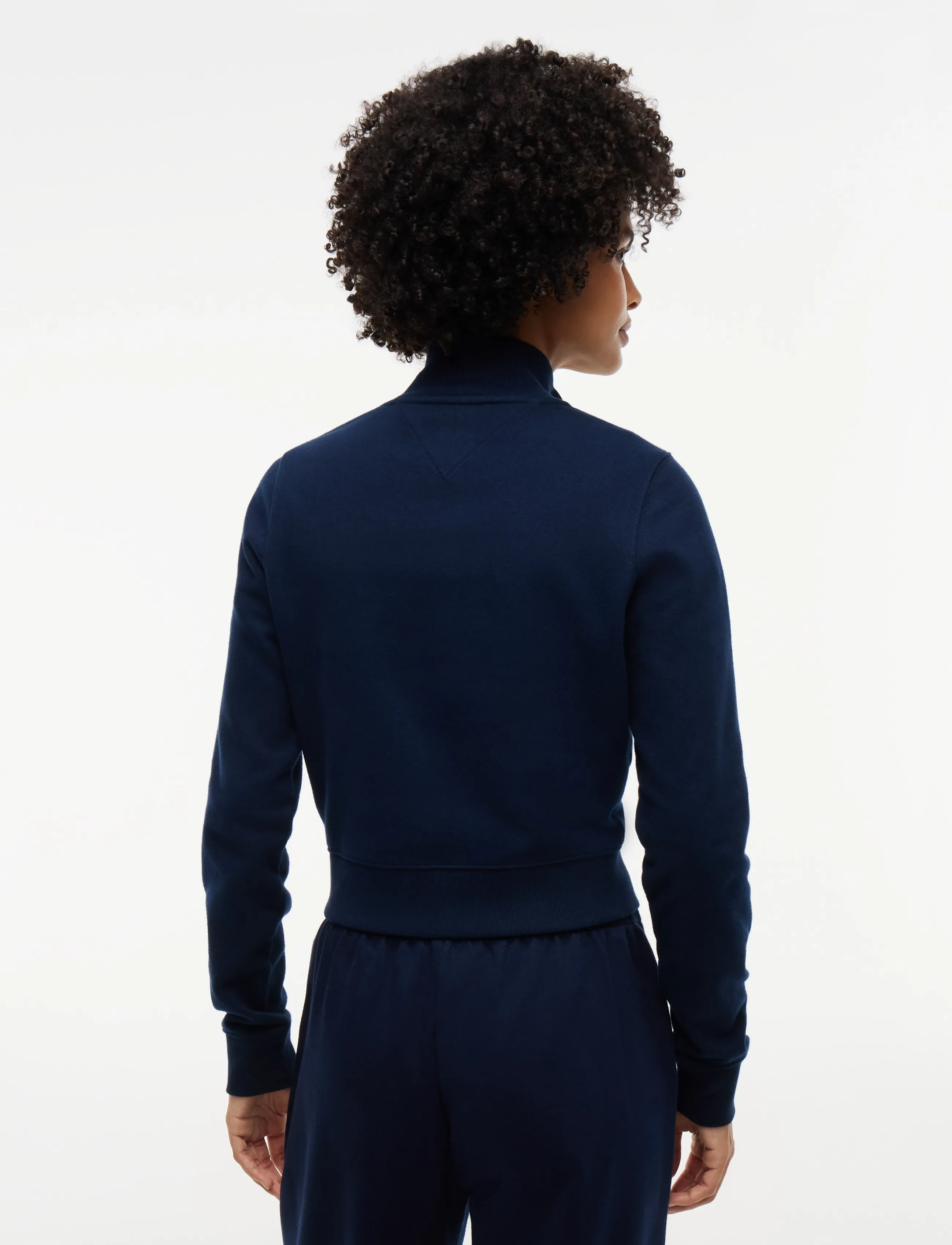 Tommy Jeans - TJW S FLAG FITTED ZIP THRU EXT - vardagsstil - dark blue - 2