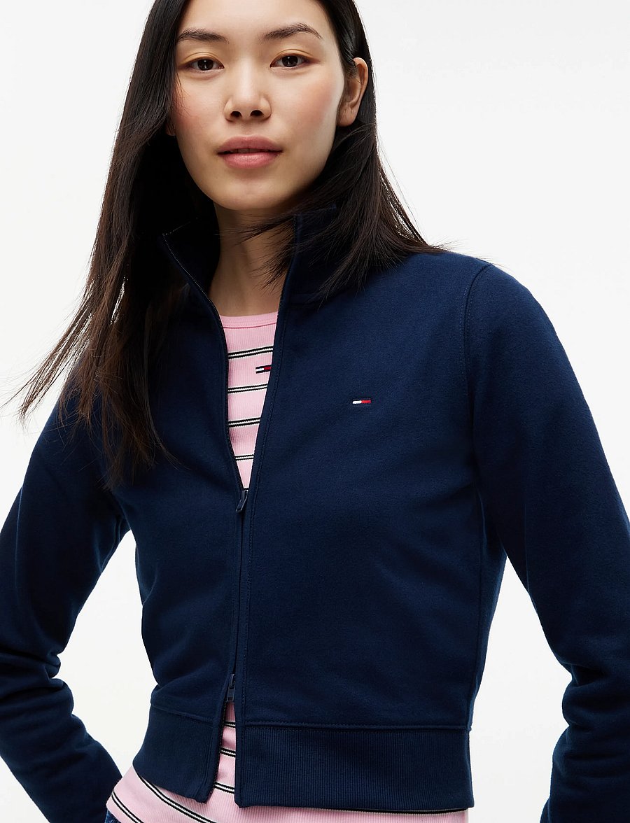 Tommy Jeans - TJW S FLAG FITTED ZIP THRU EXT - dark blue - 3