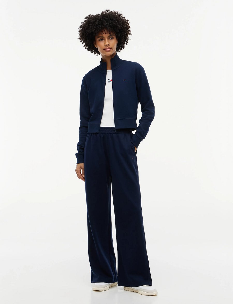 Tommy Jeans - TJW S FLAG FITTED ZIP THRU EXT - vardagsstil - dark blue - 4