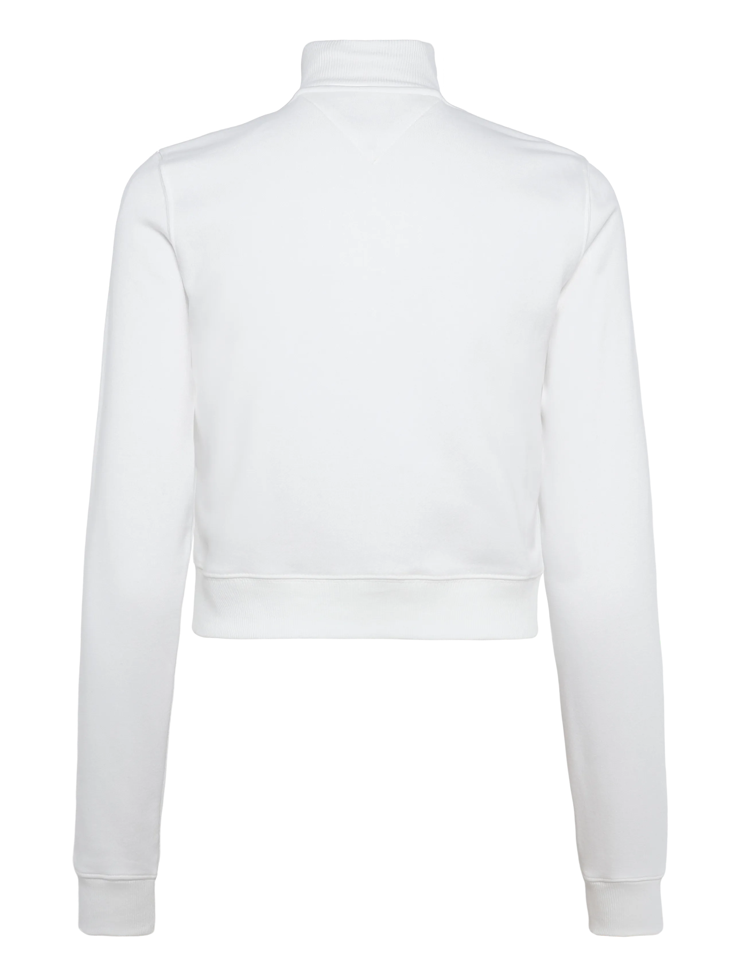 Tommy Jeans - TJW S FLAG FITTED ZIP THRU EXT - sweatshirts - ecru - 1