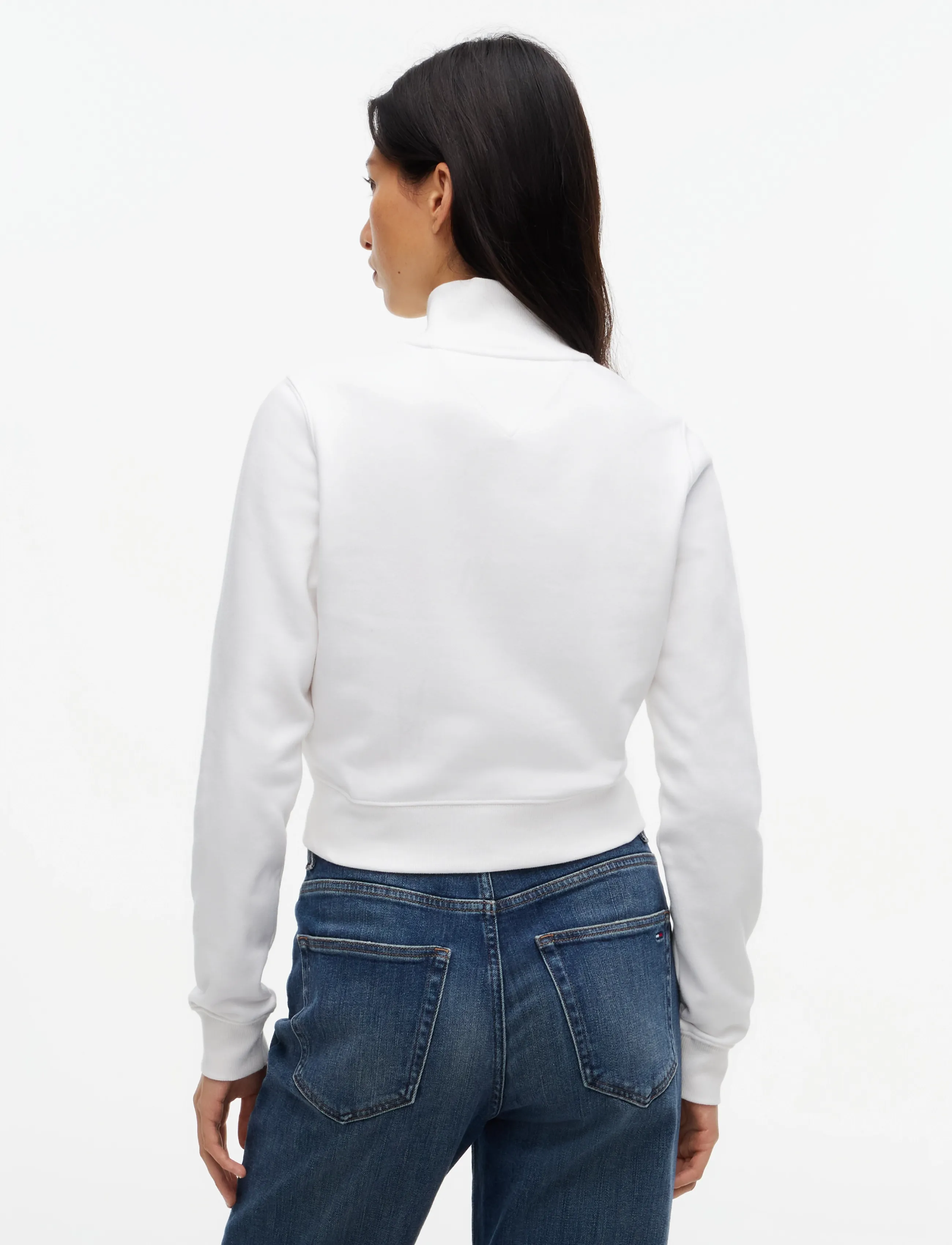 Tommy Jeans - TJW S FLAG FITTED ZIP THRU EXT - vardagsstil - ecru - 3