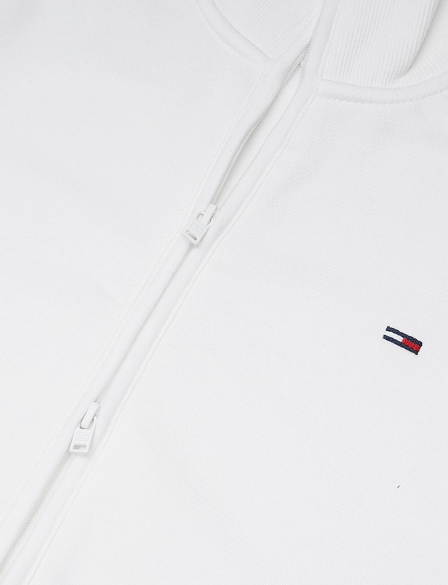 Tommy Jeans - TJW S FLAG FITTED ZIP THRU EXT - sweatshirts - ecru - 3
