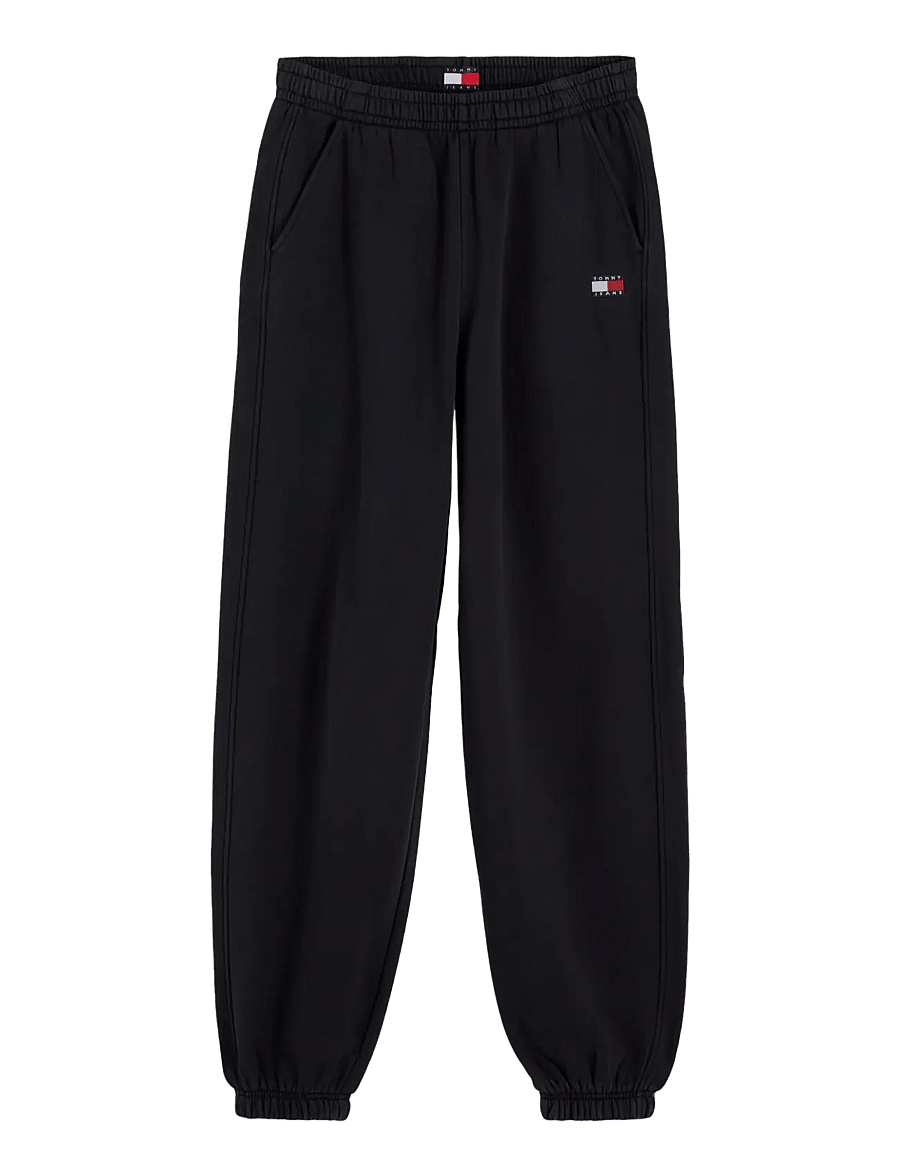 Tommy Jeans - TJW BADGE SWEATPANTS - vardagsstil - black - 1