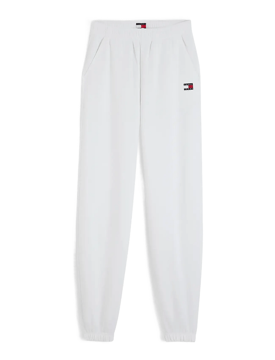 Tommy Jeans - TJW BADGE SWEATPANTS - vardagsstil - ecru - 1