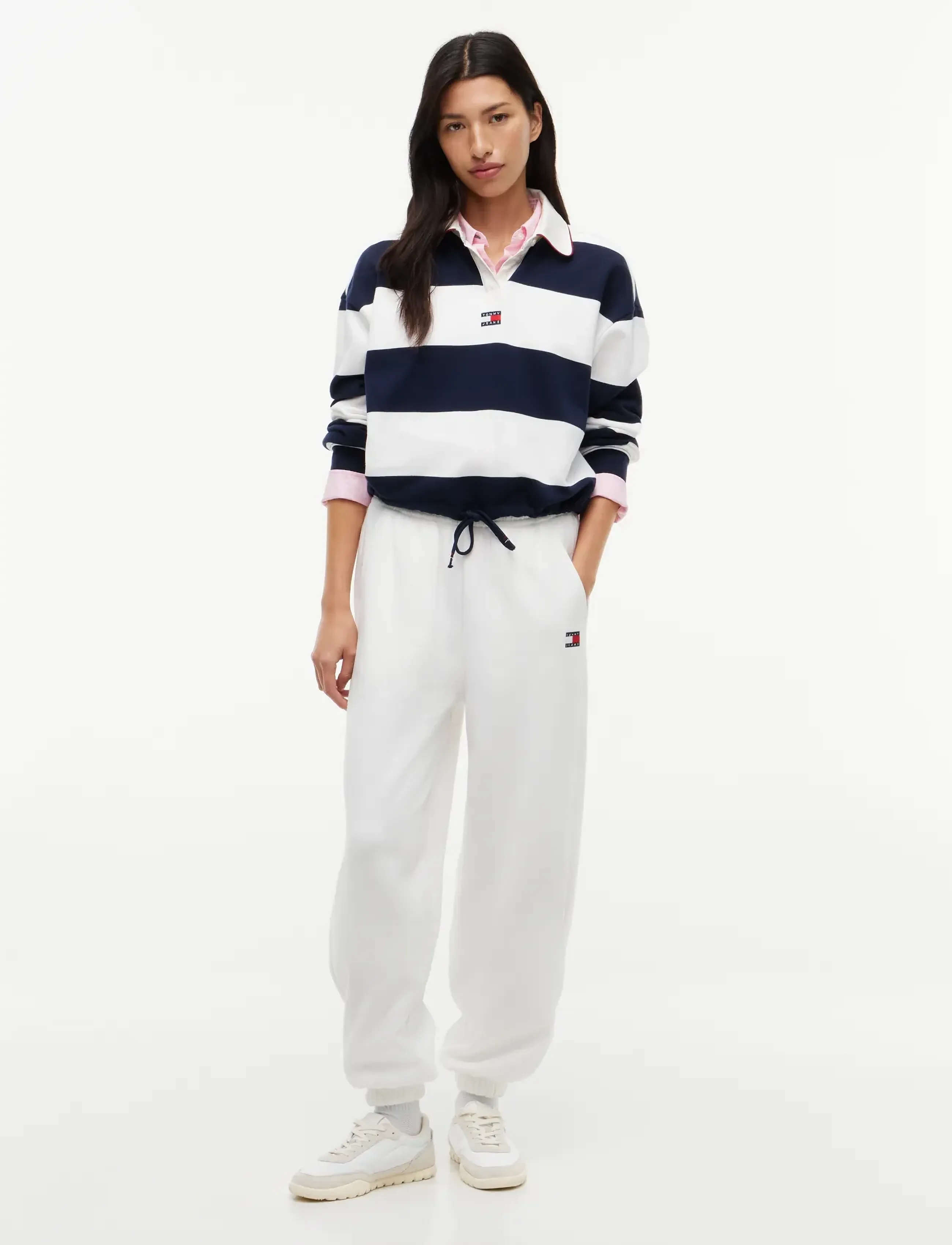Tommy Jeans - TJW BADGE SWEATPANTS - vardagsstil - ecru - 3