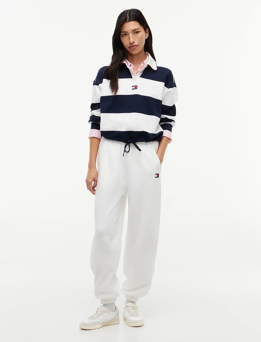 Tommy Jeans - TJW BADGE SWEATPANTS - vardagsstil - ecru - 3