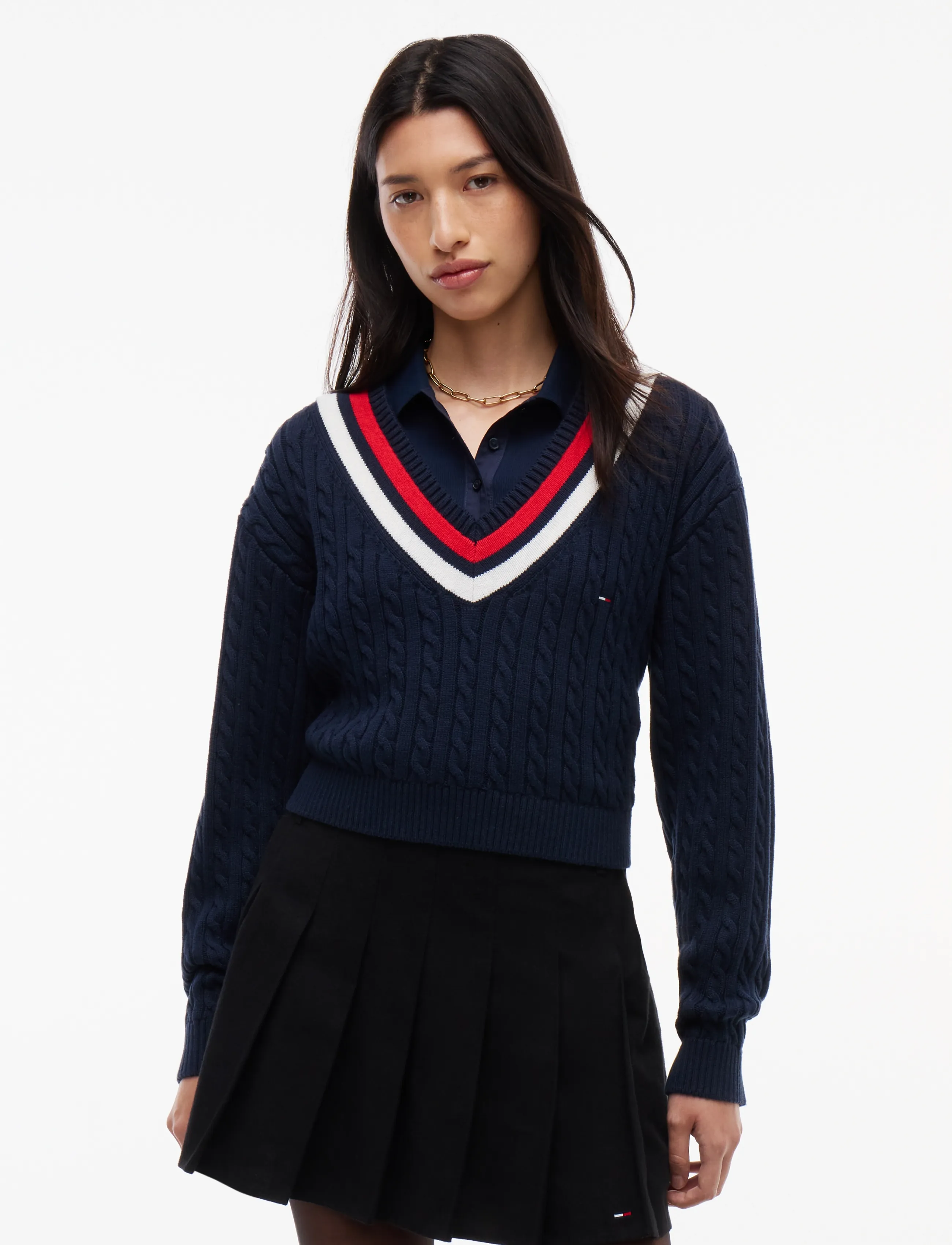 Tjw Cable Tipping Sweater Ext