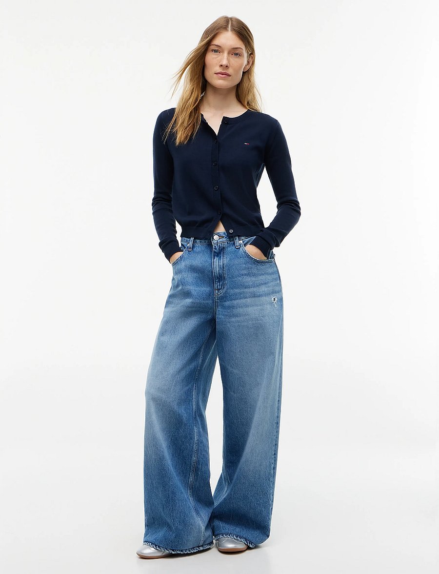 Tommy Jeans - CHARLIE MID RISE LOOSE DJ2035 - wide leg jeans - denim medium - 4