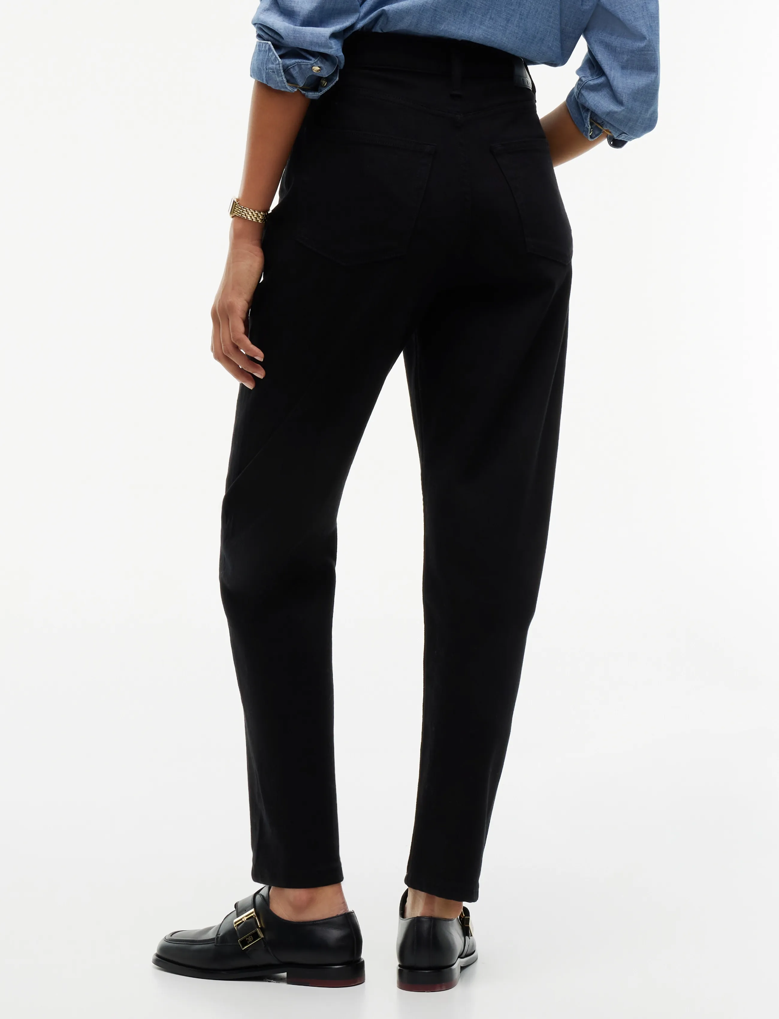 Tommy Jeans - 90S MOM HIGH TAPERED DI4187 - mom-teksad - denim black - 2