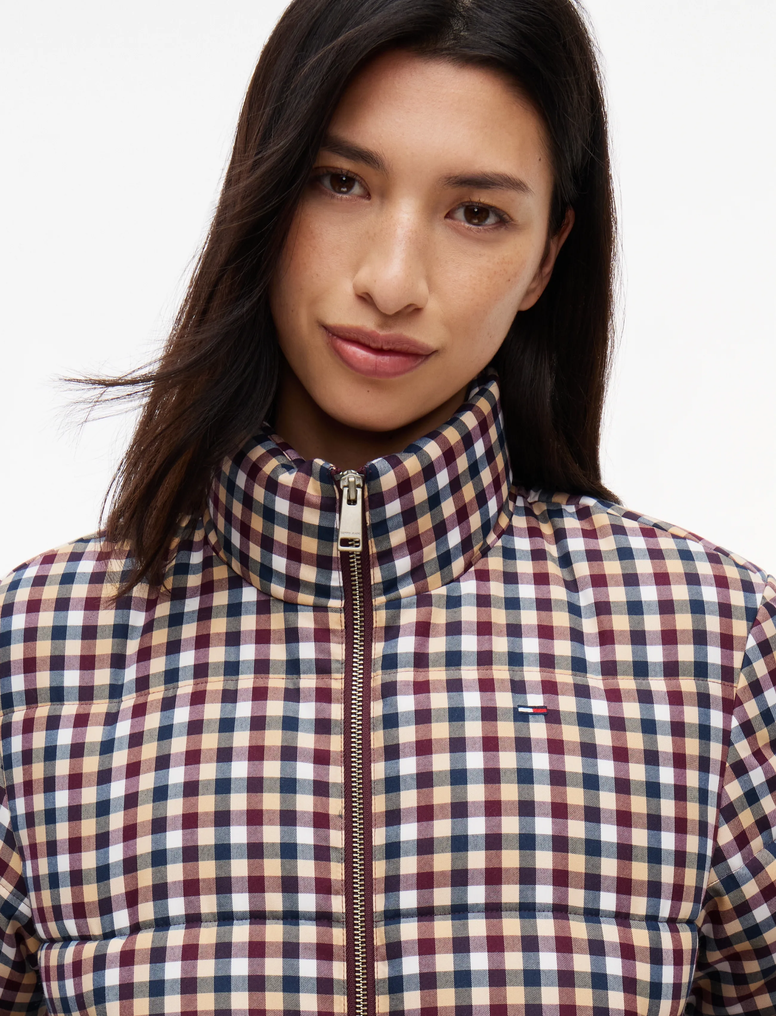 Tommy Jeans - TJW CROP CHECK PUFFER - sunday pastry   check - 3