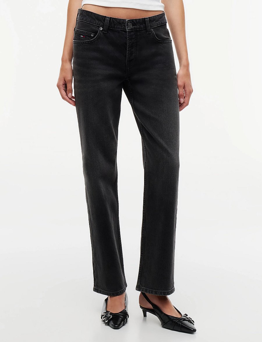 Tommy Jeans - SOPHIE LOW RISE STRAIGHT DJA180 - regular jeans - denim black - 0