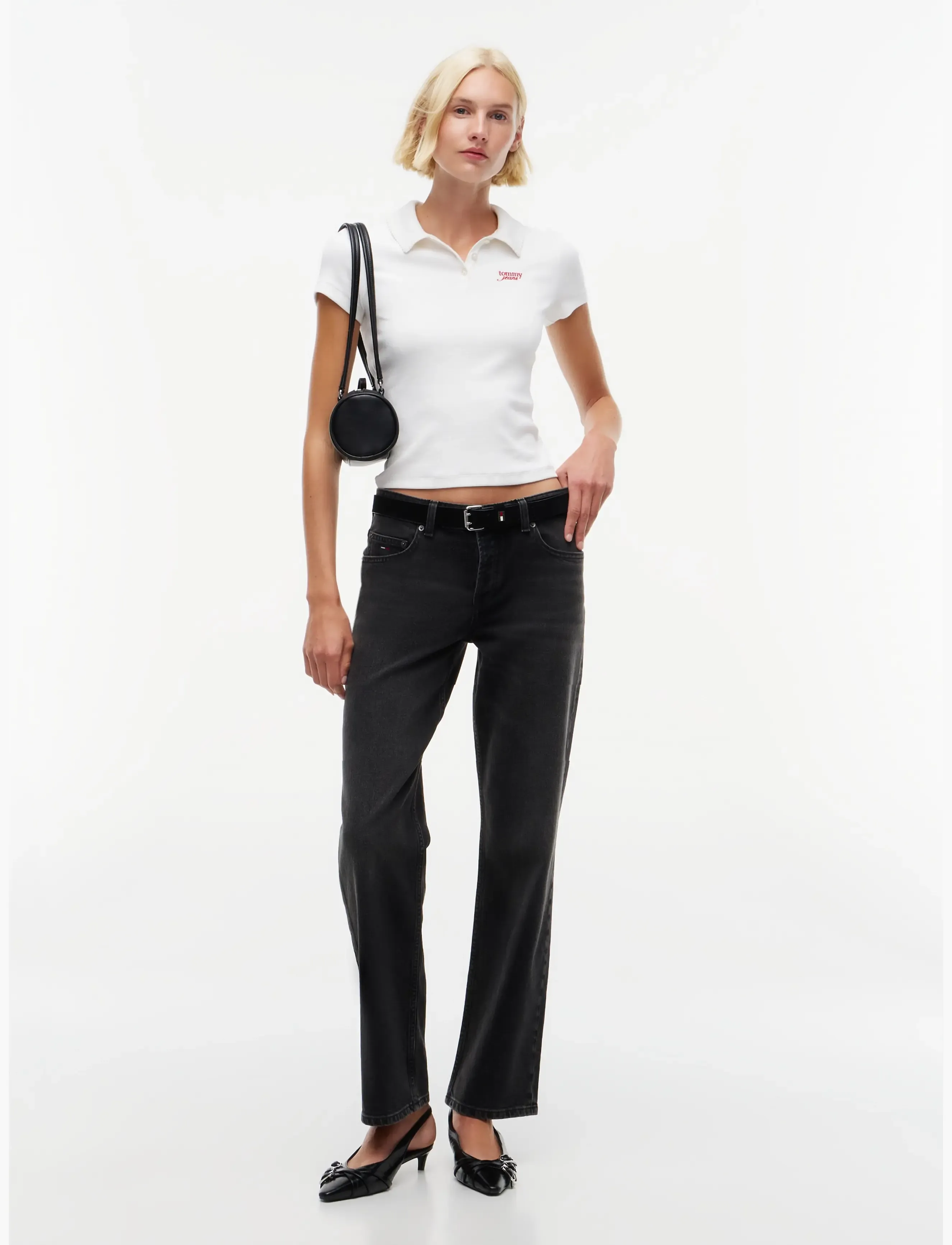 Tommy Jeans - SOPHIE LOW RISE STRAIGHT DJA180 - regular jeans - denim black - 4