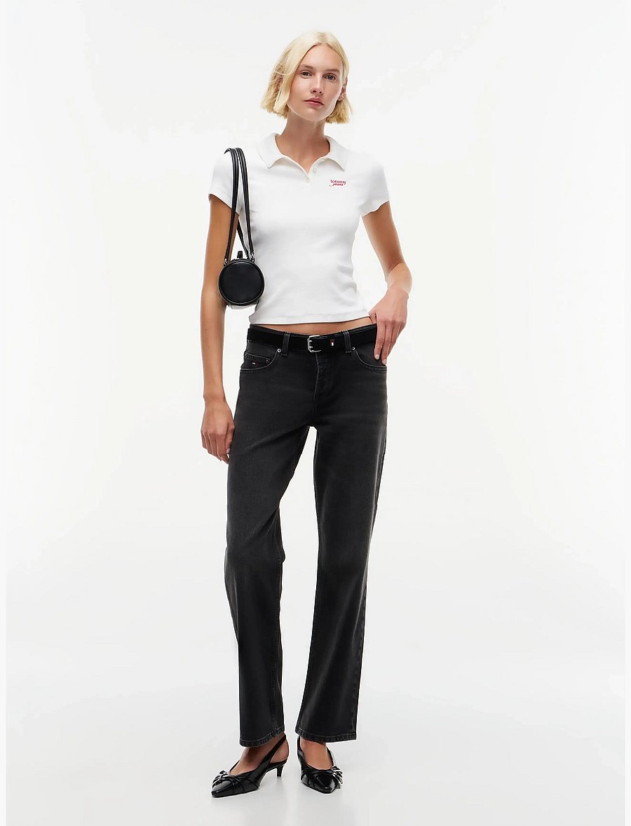 Tommy Jeans - SOPHIE LOW RISE STRAIGHT DJA180 - regular jeans - denim black - 4